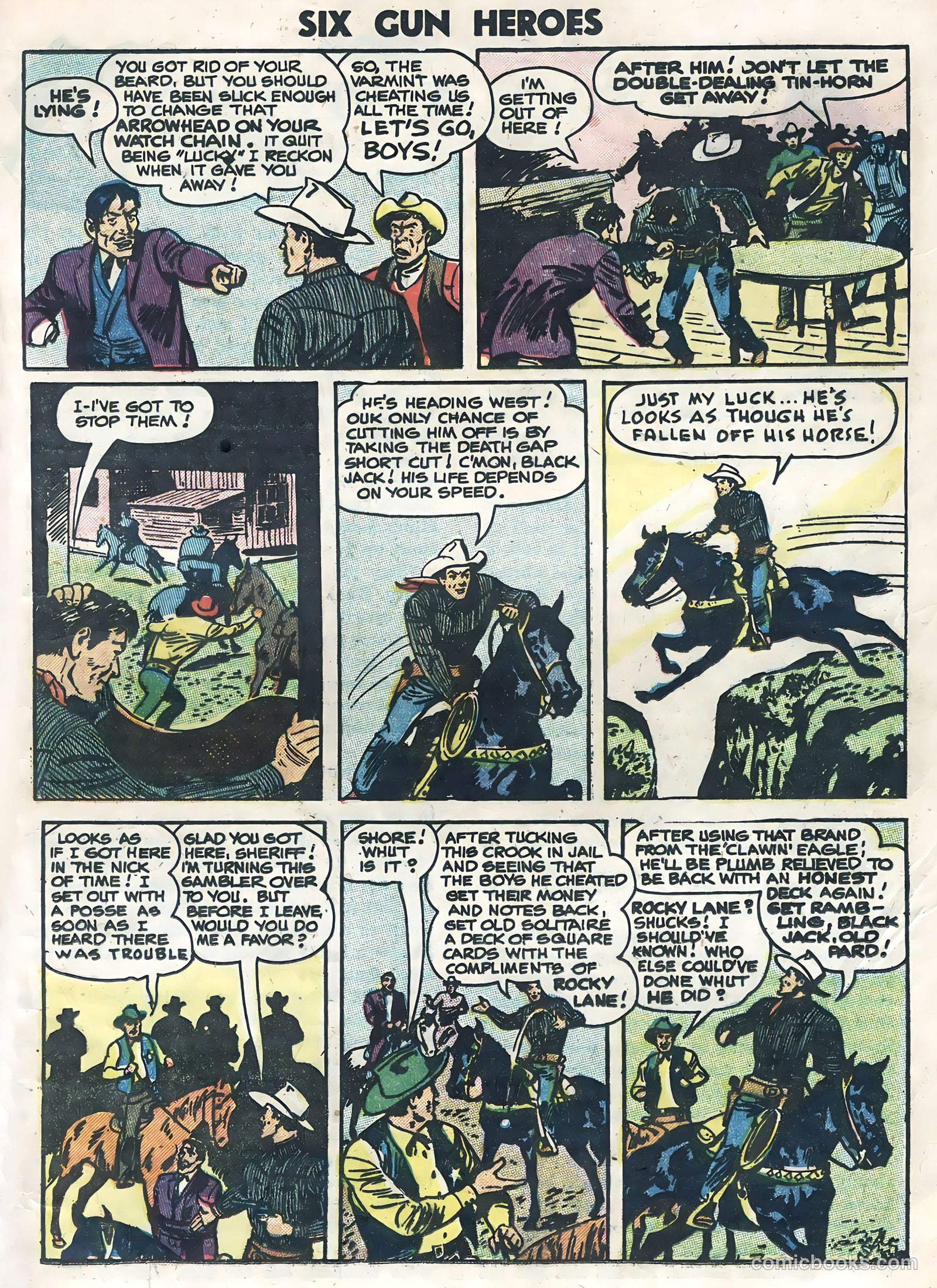 Six-Gun Heroes #35 (1955) — page 17 of 36