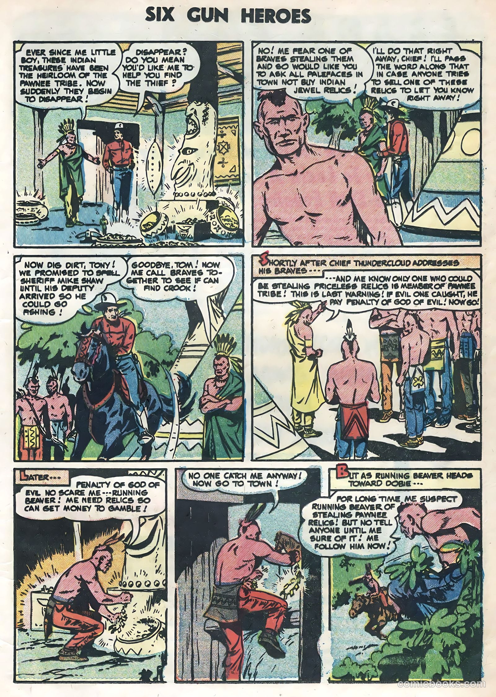 Six-Gun Heroes #35 (1955) — page 21 of 36
