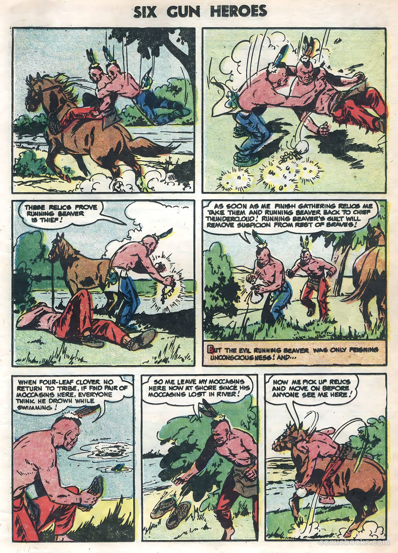 Six-Gun Heroes #35 (1955) — page 23 of 36