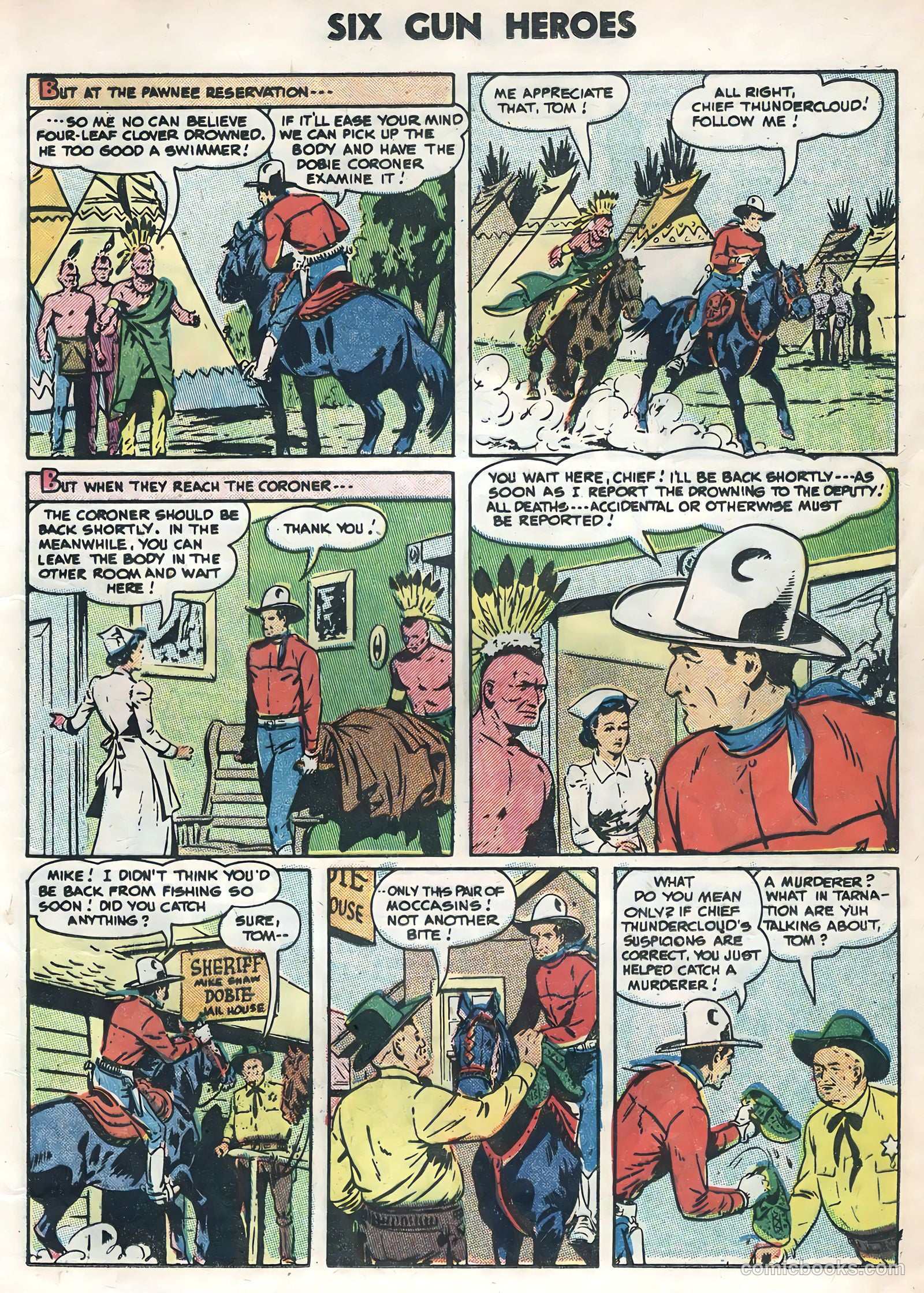 Six-Gun Heroes #35 (1955) — page 25 of 36