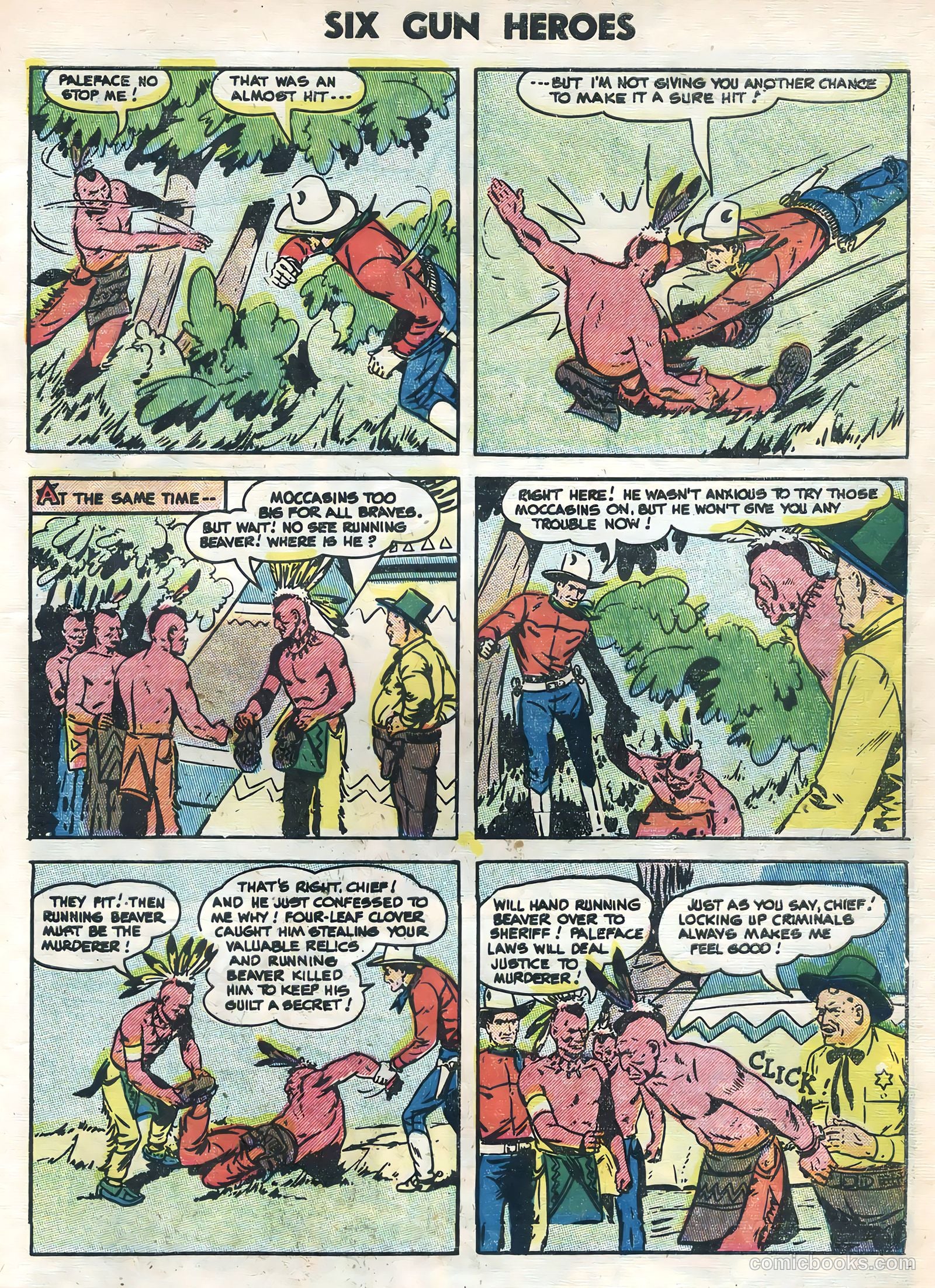 Six-Gun Heroes #35 (1955) — page 27 of 36