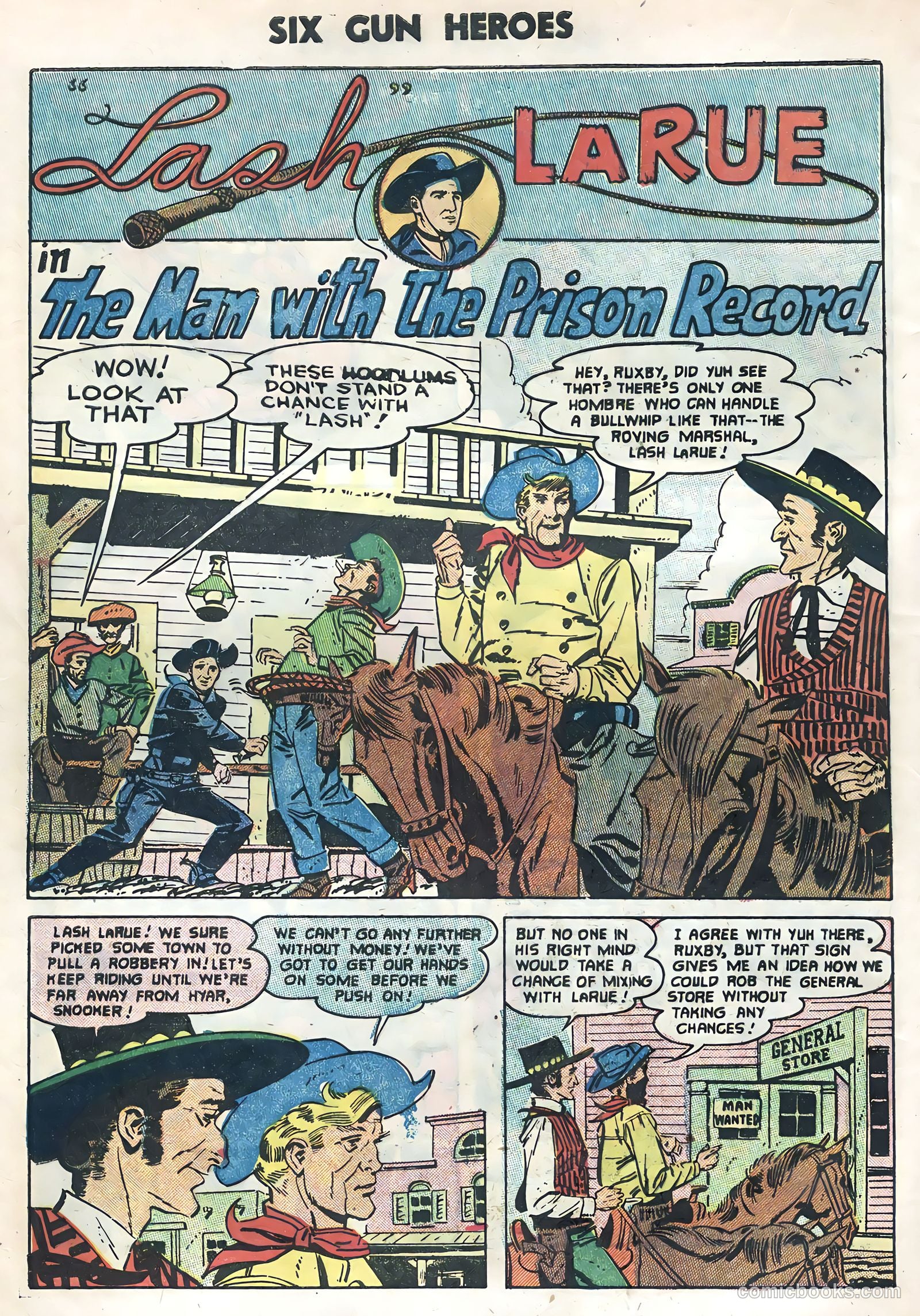 Six-Gun Heroes #35 (1955) — page 28 of 36
