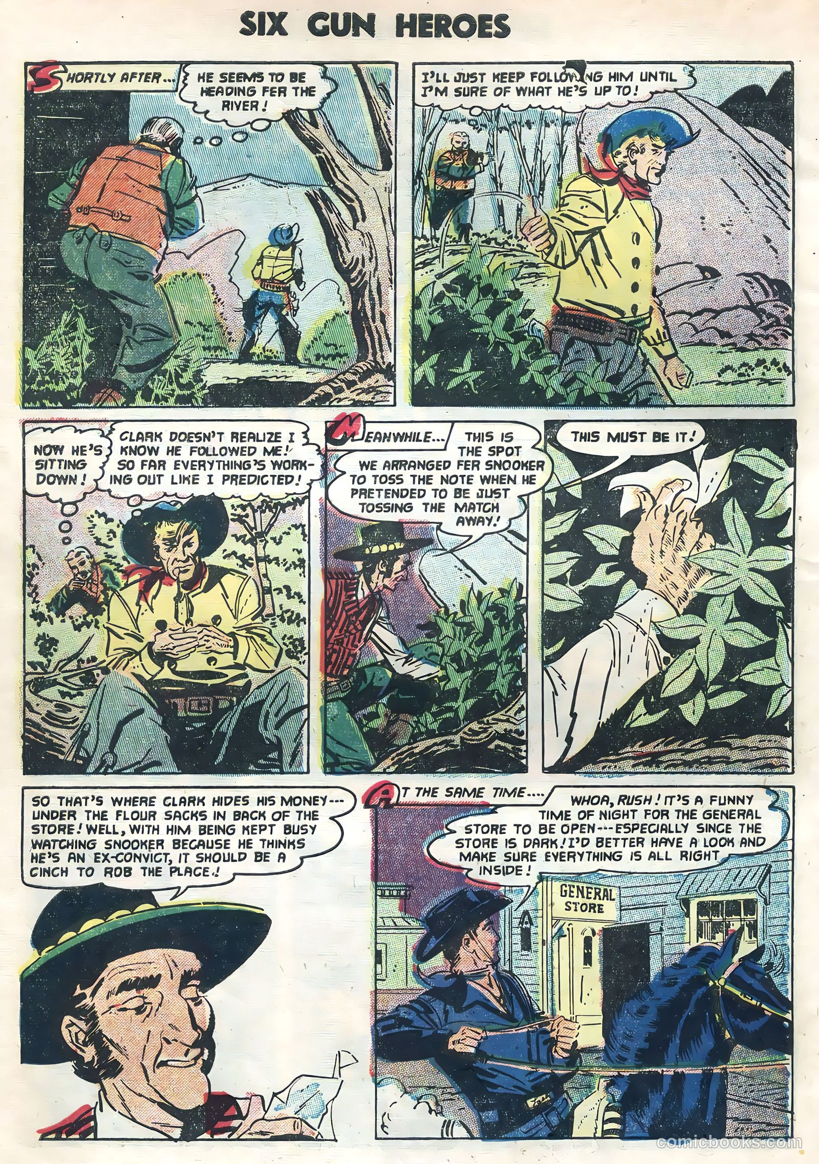 Six-Gun Heroes #35 (1955) — page 30 of 36
