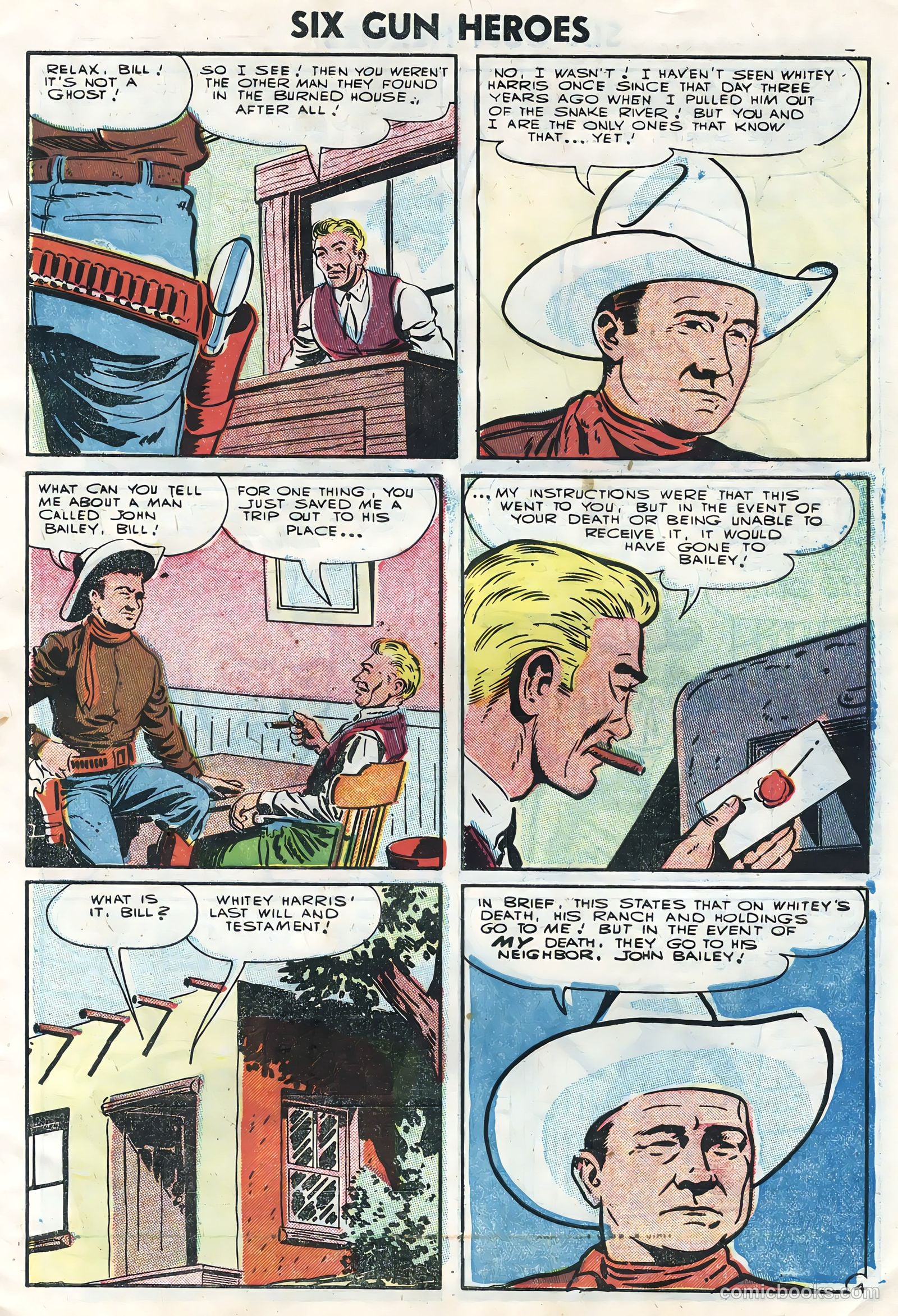 Six-Gun Heroes #36 (1955) — page 7 of 36