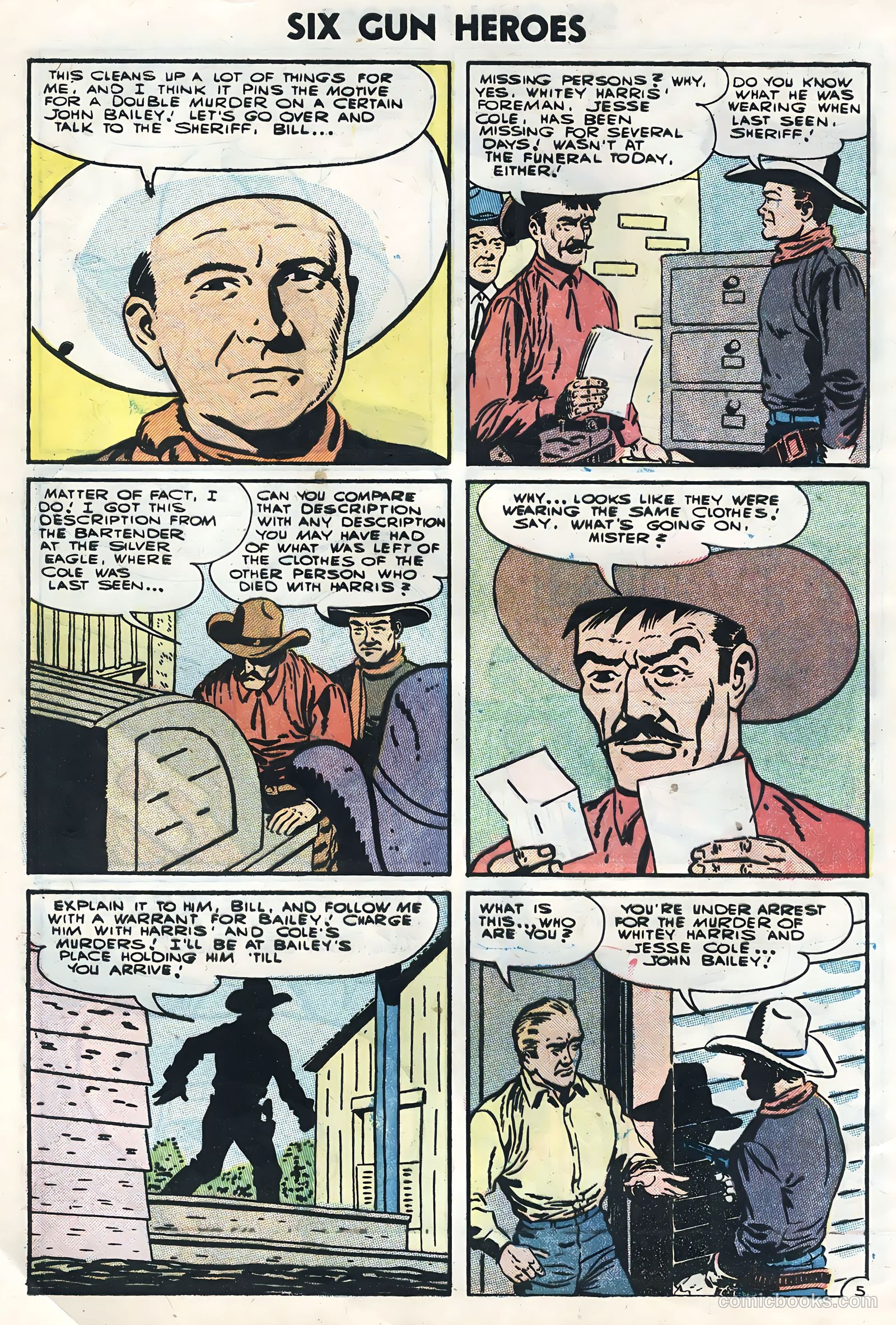 Six-Gun Heroes #36 (1955) — page 8 of 36
