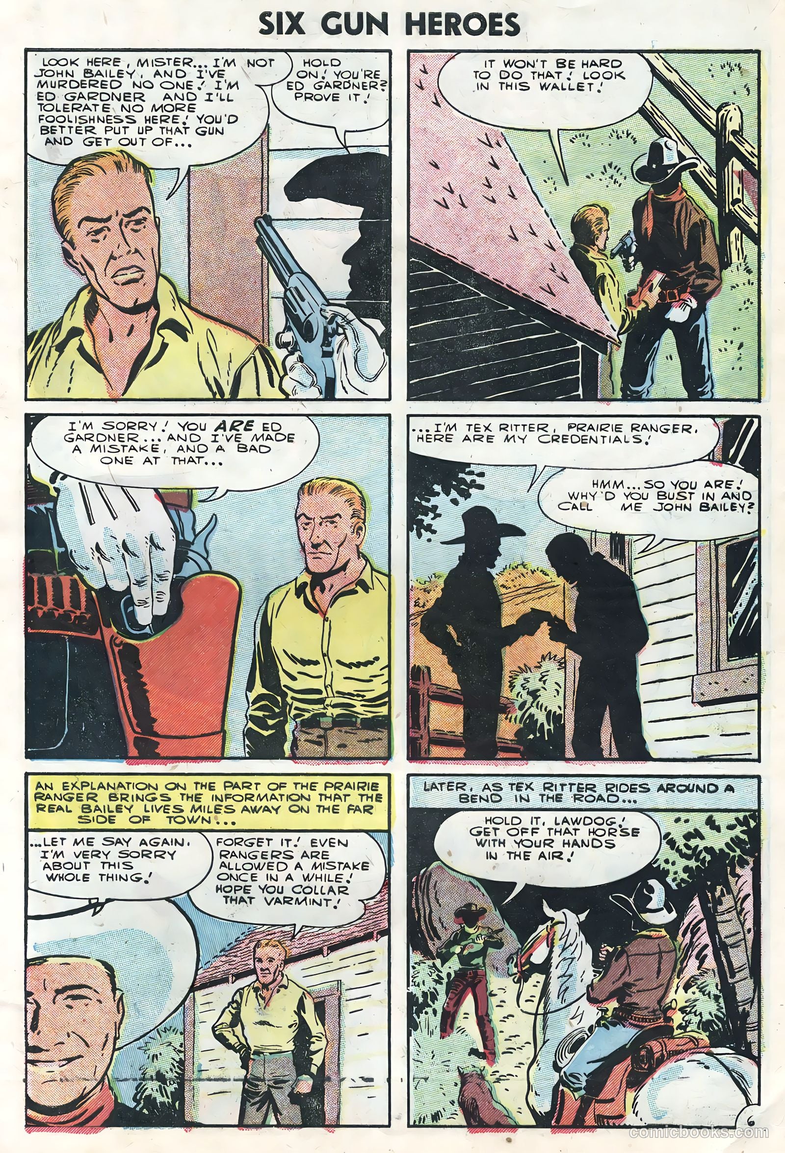 Six-Gun Heroes #36 (1955) — page 9 of 36