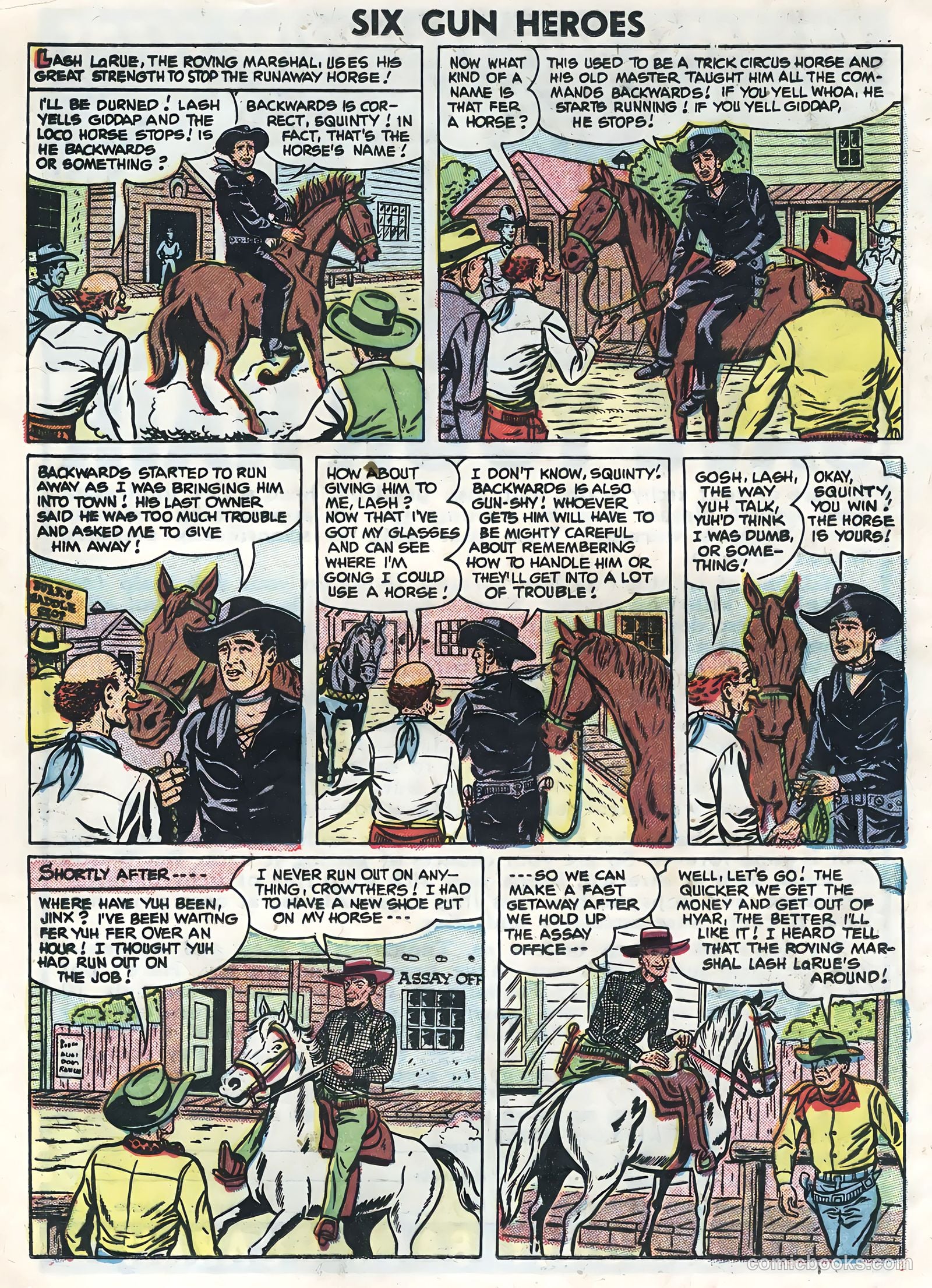 Six-Gun Heroes #36 (1955) — page 16 of 36