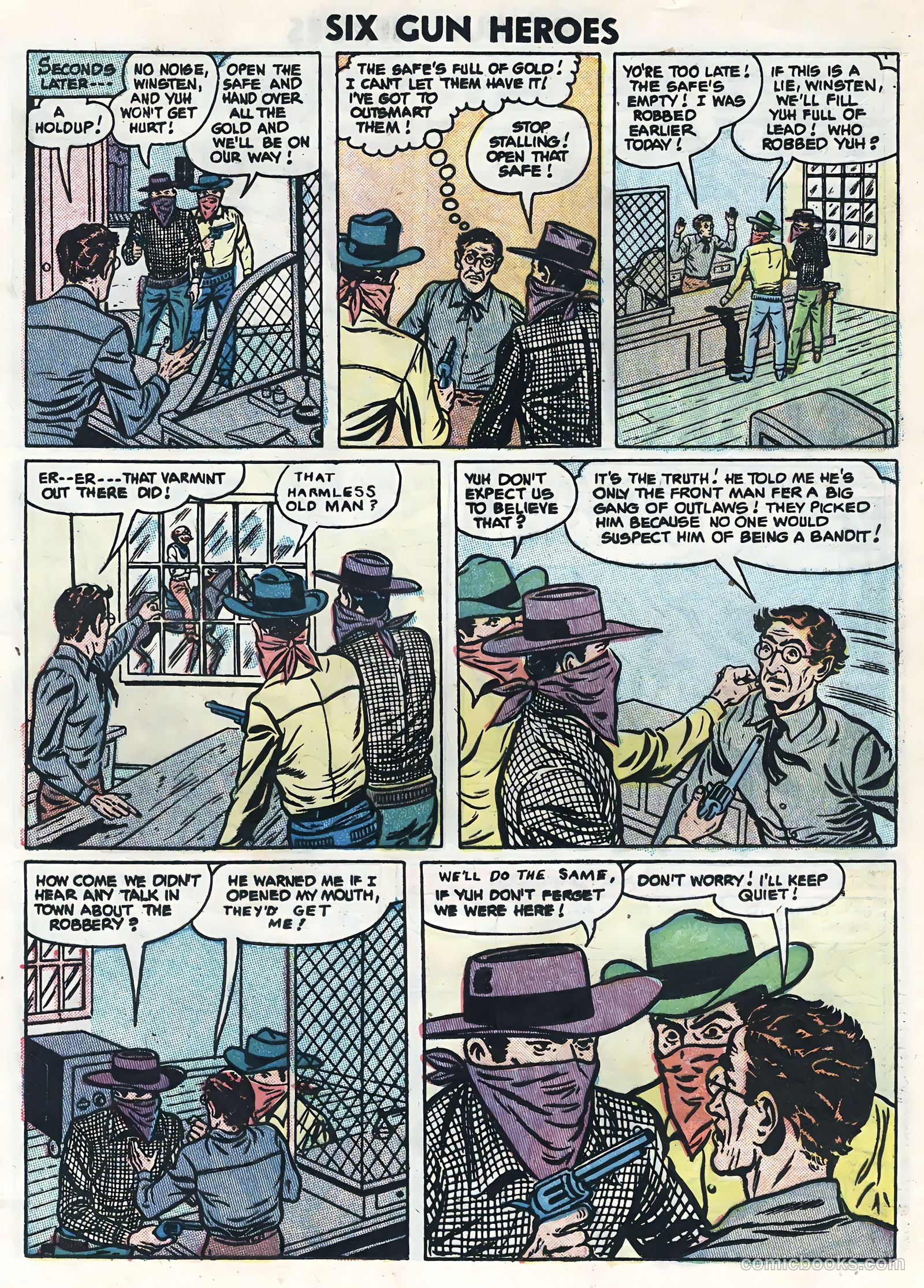 Six-Gun Heroes #36 (1955) — page 17 of 36