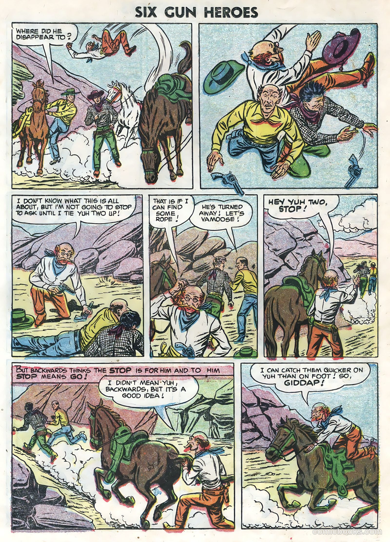 Six-Gun Heroes #36 (1955) — page 19 of 36