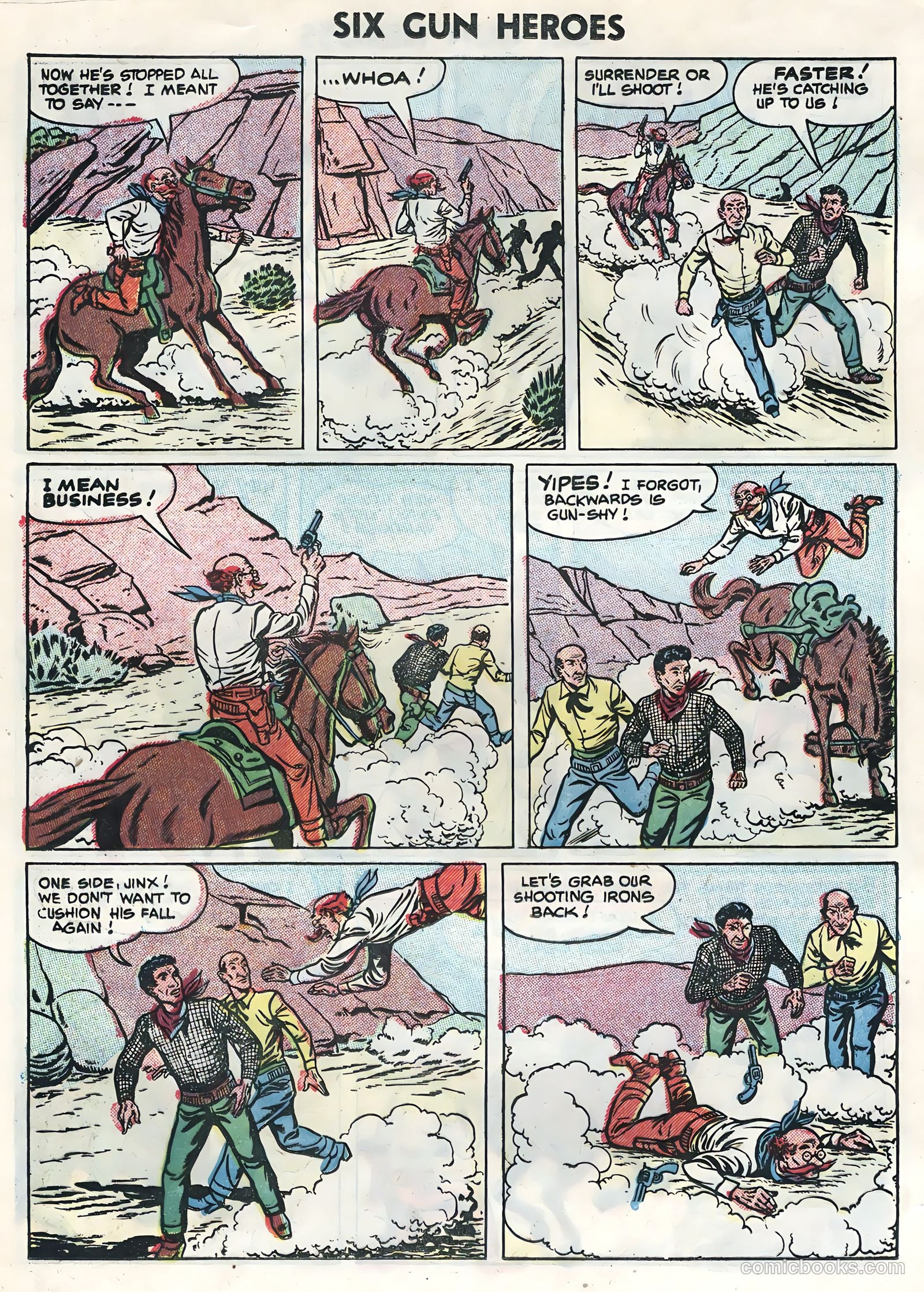 Six-Gun Heroes #36 (1955) — page 20 of 36