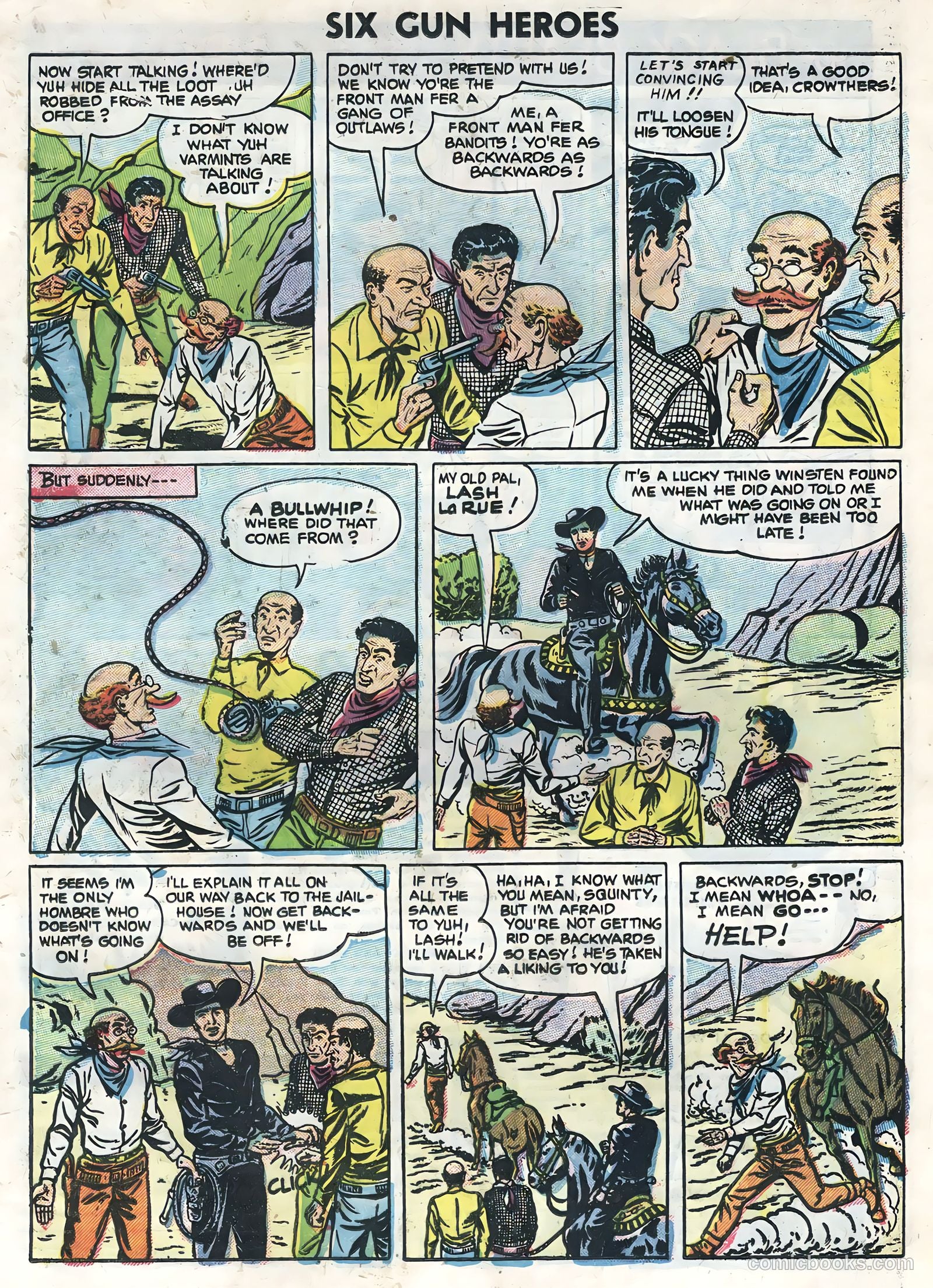 Six-Gun Heroes #36 (1955) — page 21 of 36