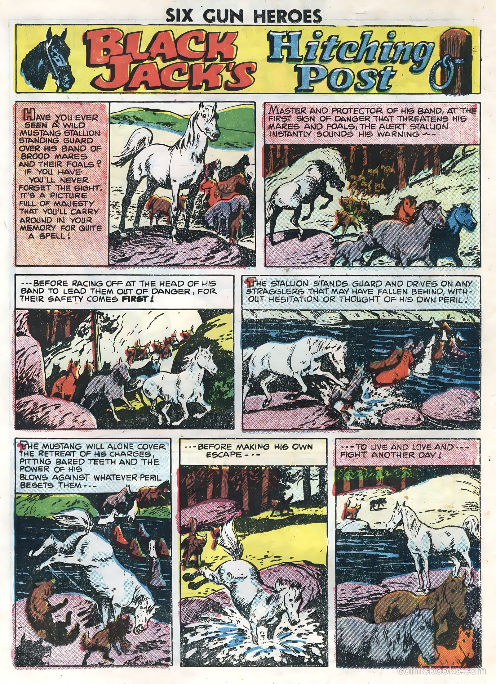 Six-Gun Heroes #36 (1955) — page 23 of 36
