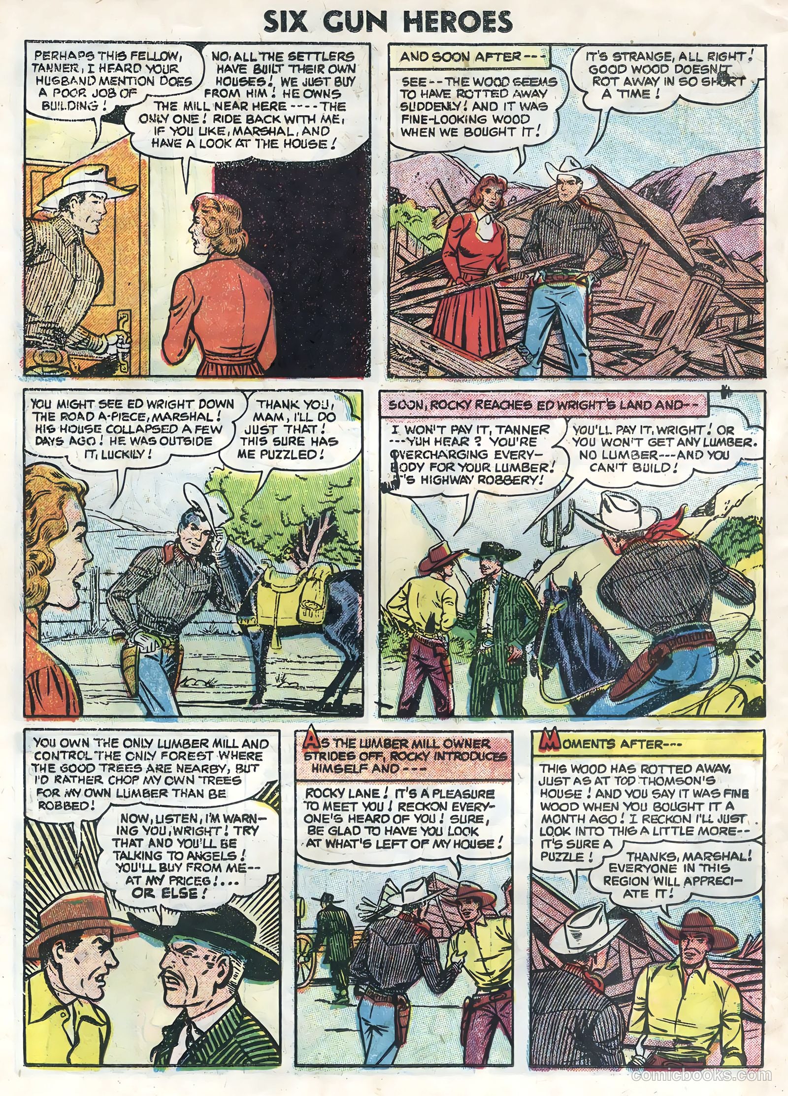 Six-Gun Heroes #36 (1955) — page 26 of 36