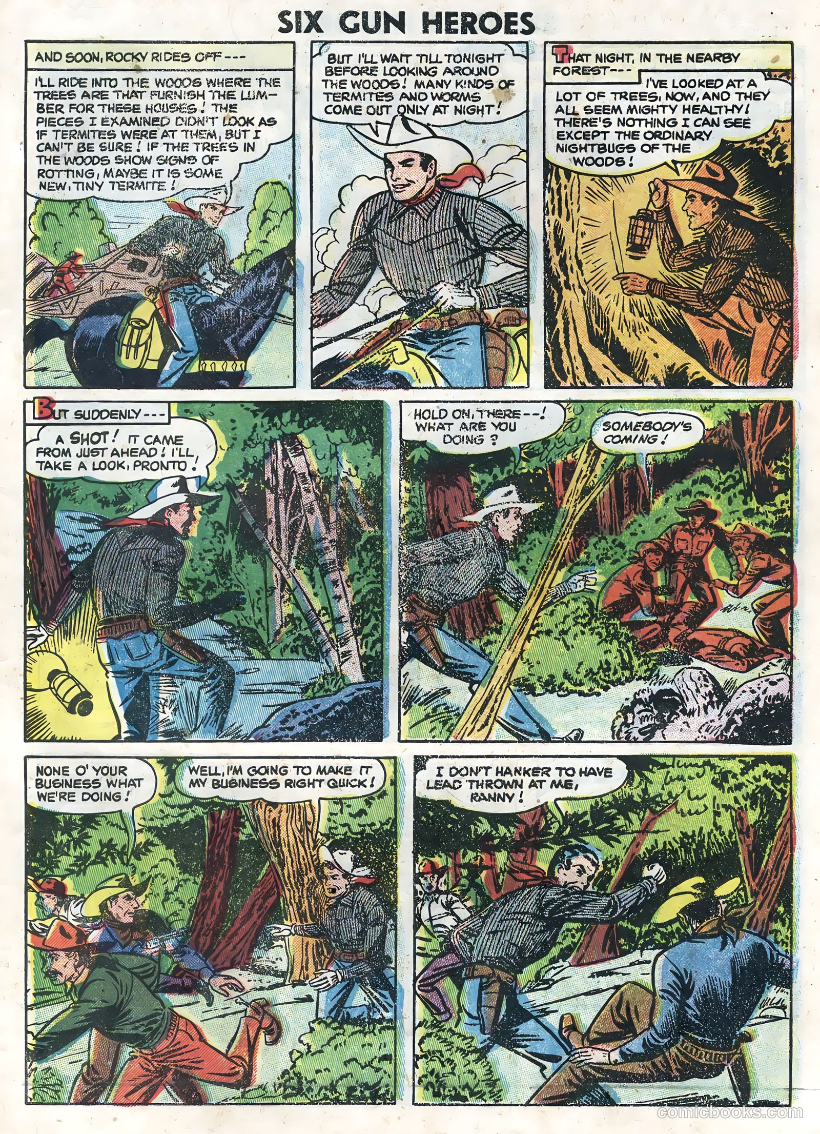 Six-Gun Heroes #36 (1955) — page 27 of 36