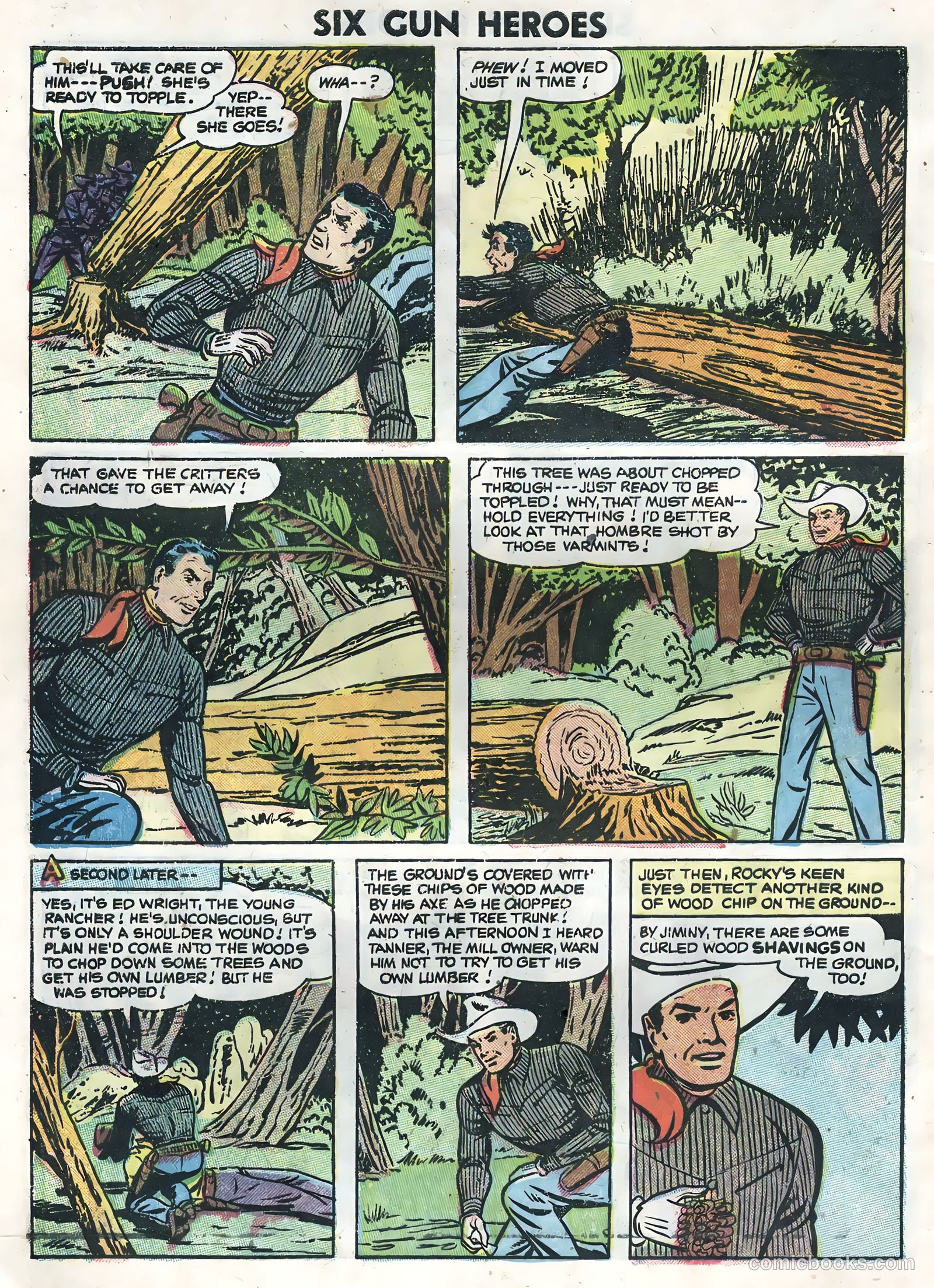 Six-Gun Heroes #36 (1955) — page 28 of 36