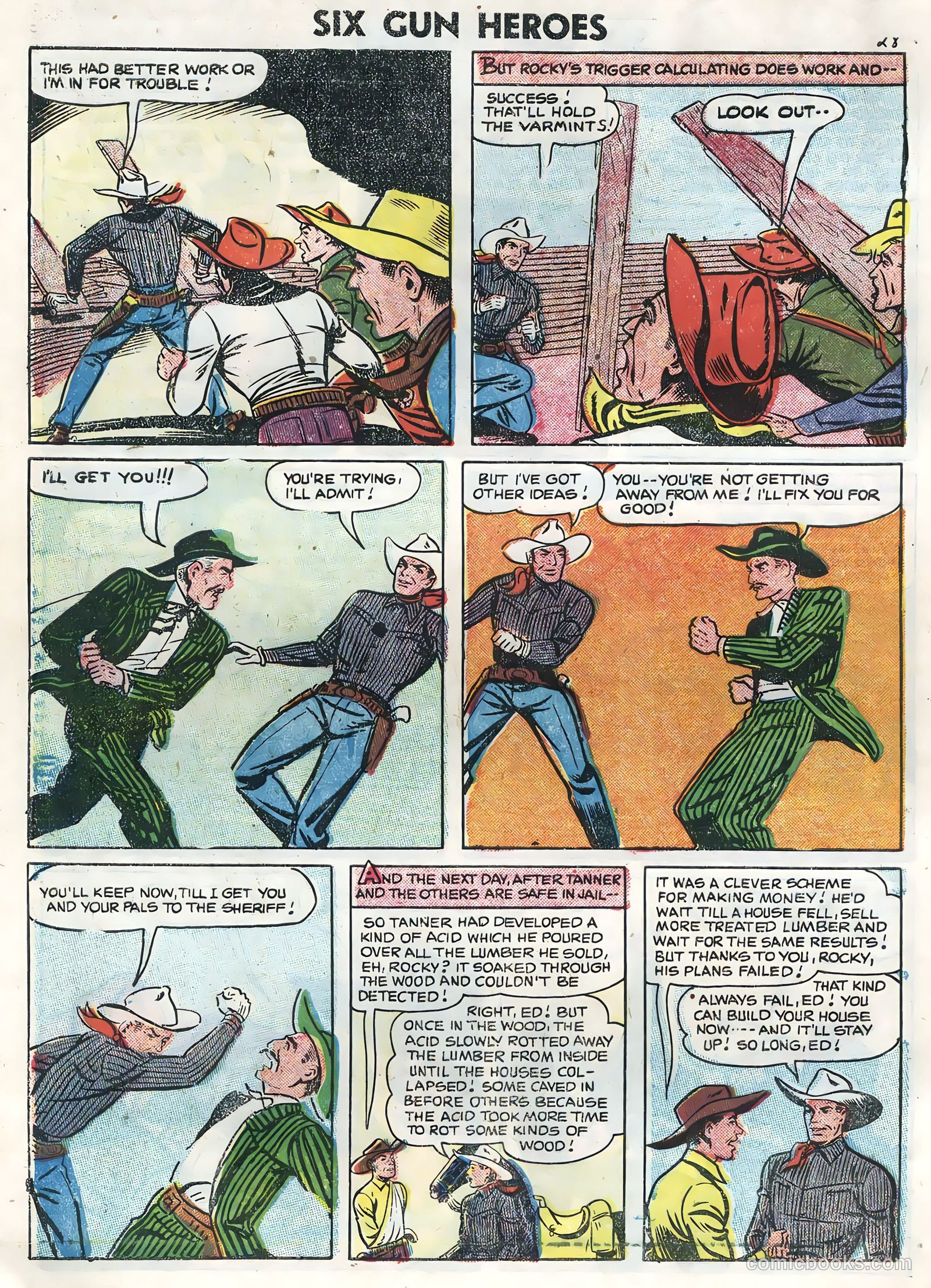 Six-Gun Heroes #36 (1955) — page 30 of 36
