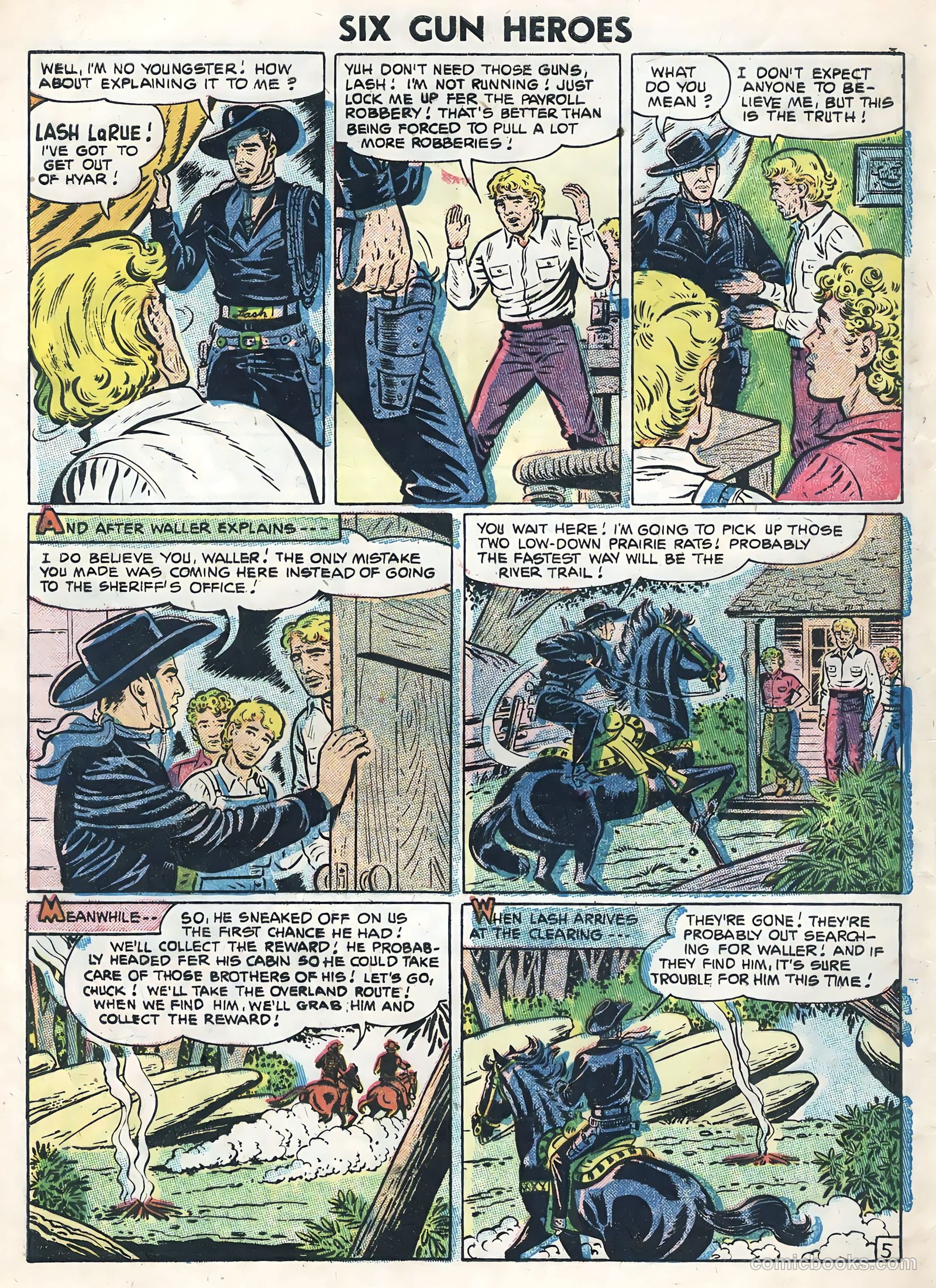 Six-Gun Heroes #37 (1956) — page 8 of 36