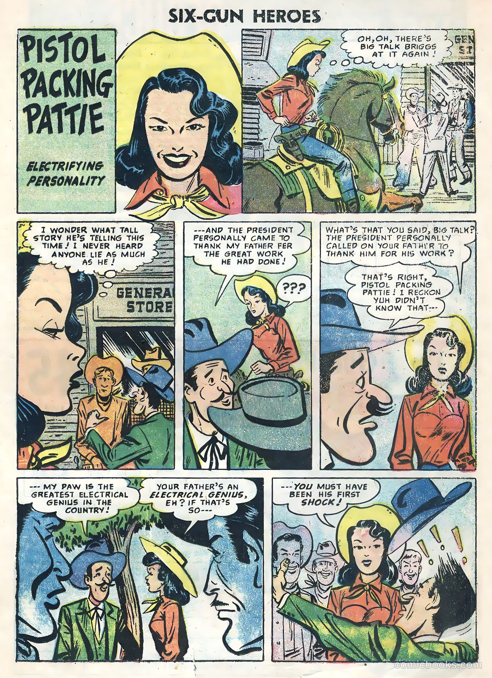 Six-Gun Heroes #37 (1956) — page 21 of 36