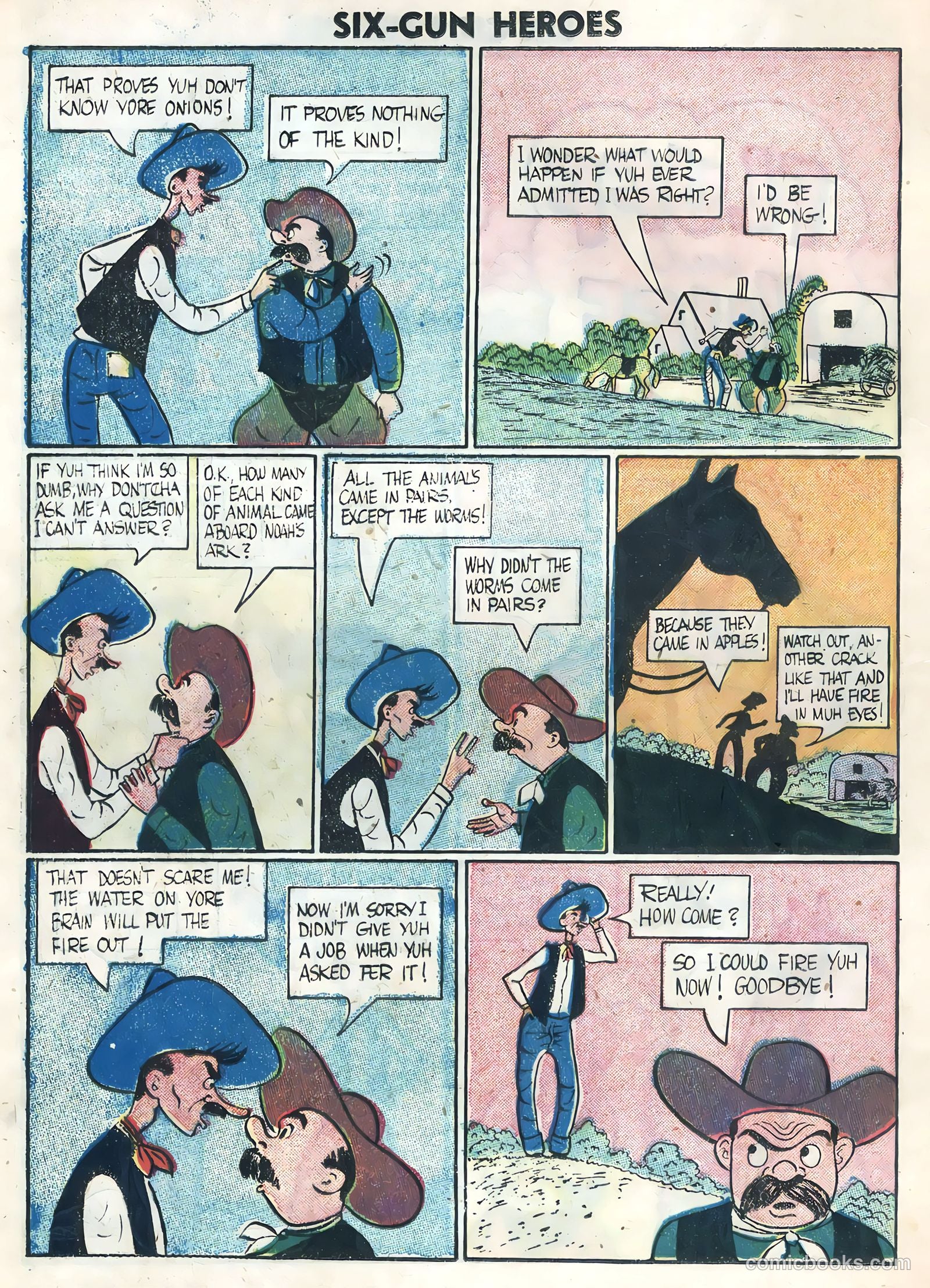 Six-Gun Heroes #37 (1956) — page 24 of 36