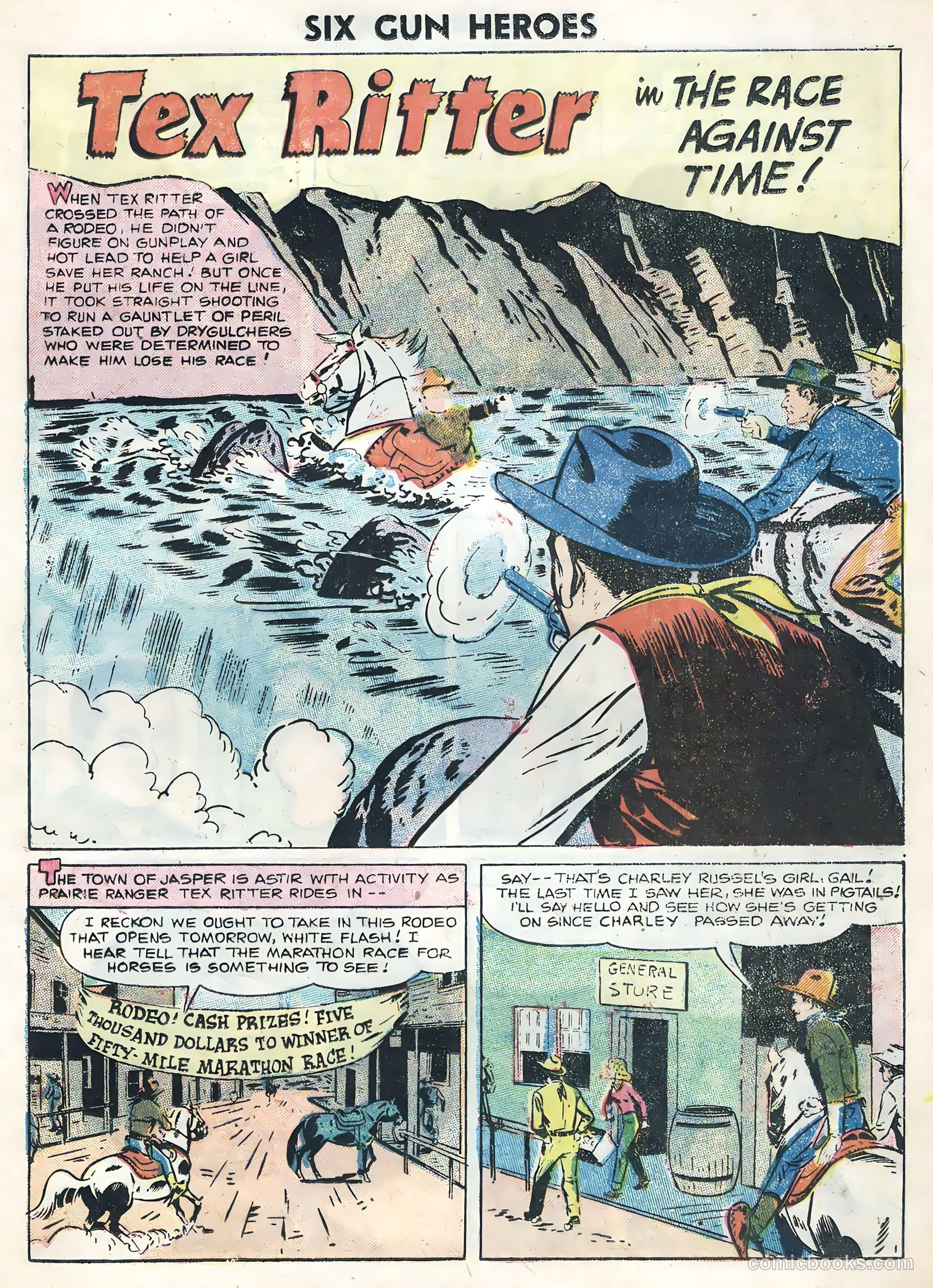 Six-Gun Heroes #37 (1956) — page 25 of 36