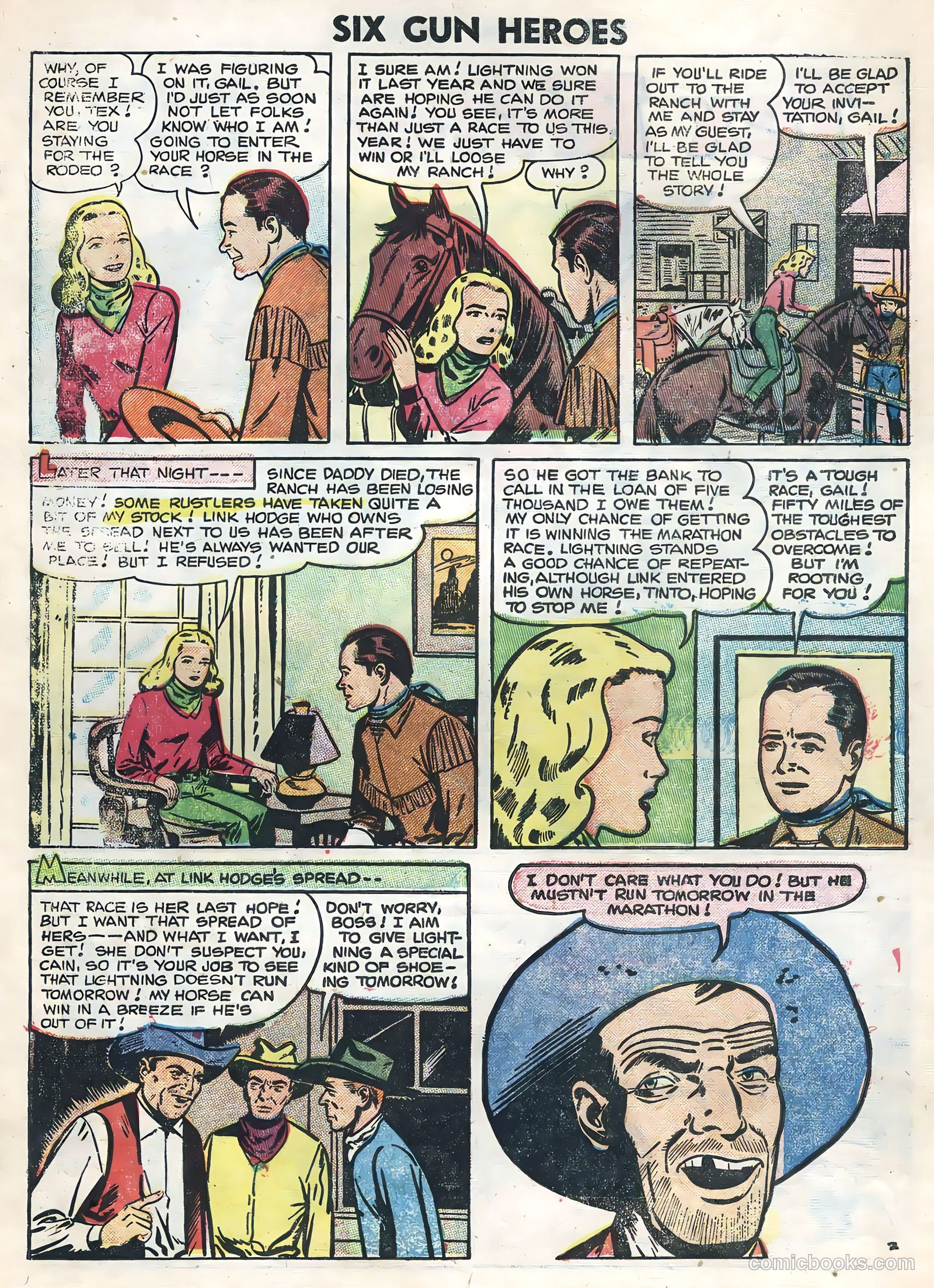 Six-Gun Heroes #37 (1956) — page 26 of 36