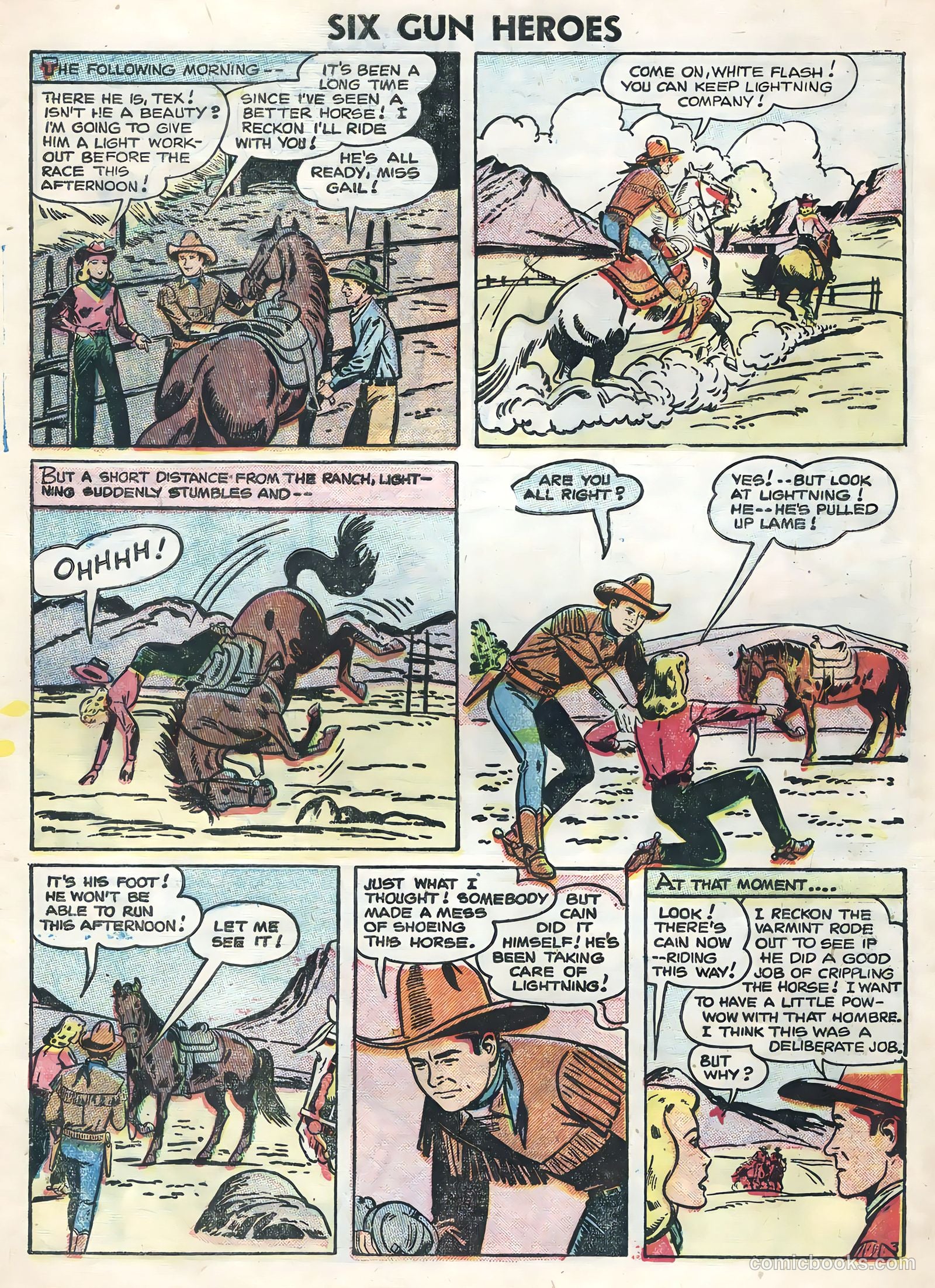 Six-Gun Heroes #37 (1956) — page 27 of 36