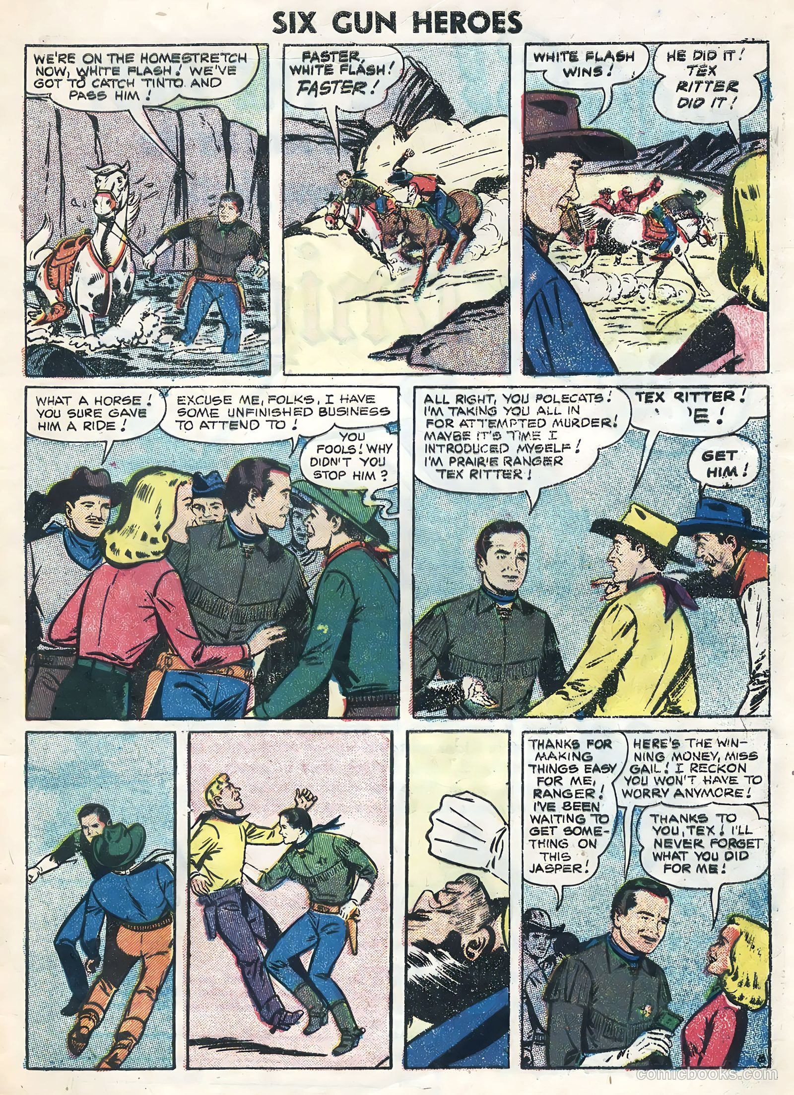 Six-Gun Heroes #37 (1956) — page 33 of 36