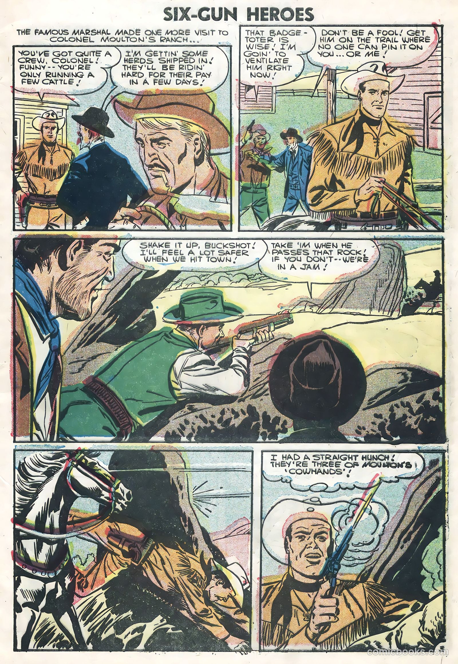 Six-Gun Heroes #38 (1956) — page 5 of 36