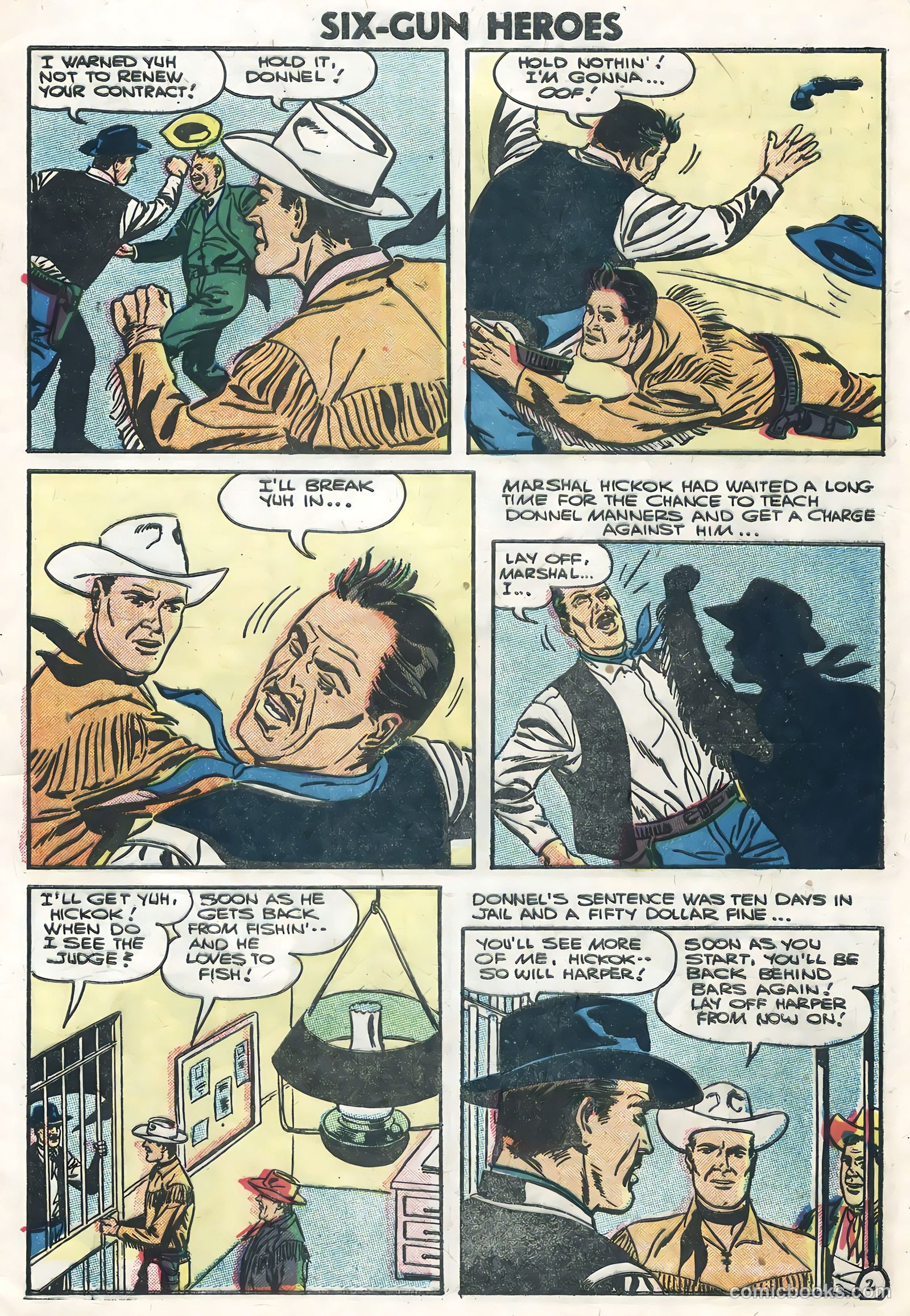 Six-Gun Heroes #38 (1956) — page 9 of 36