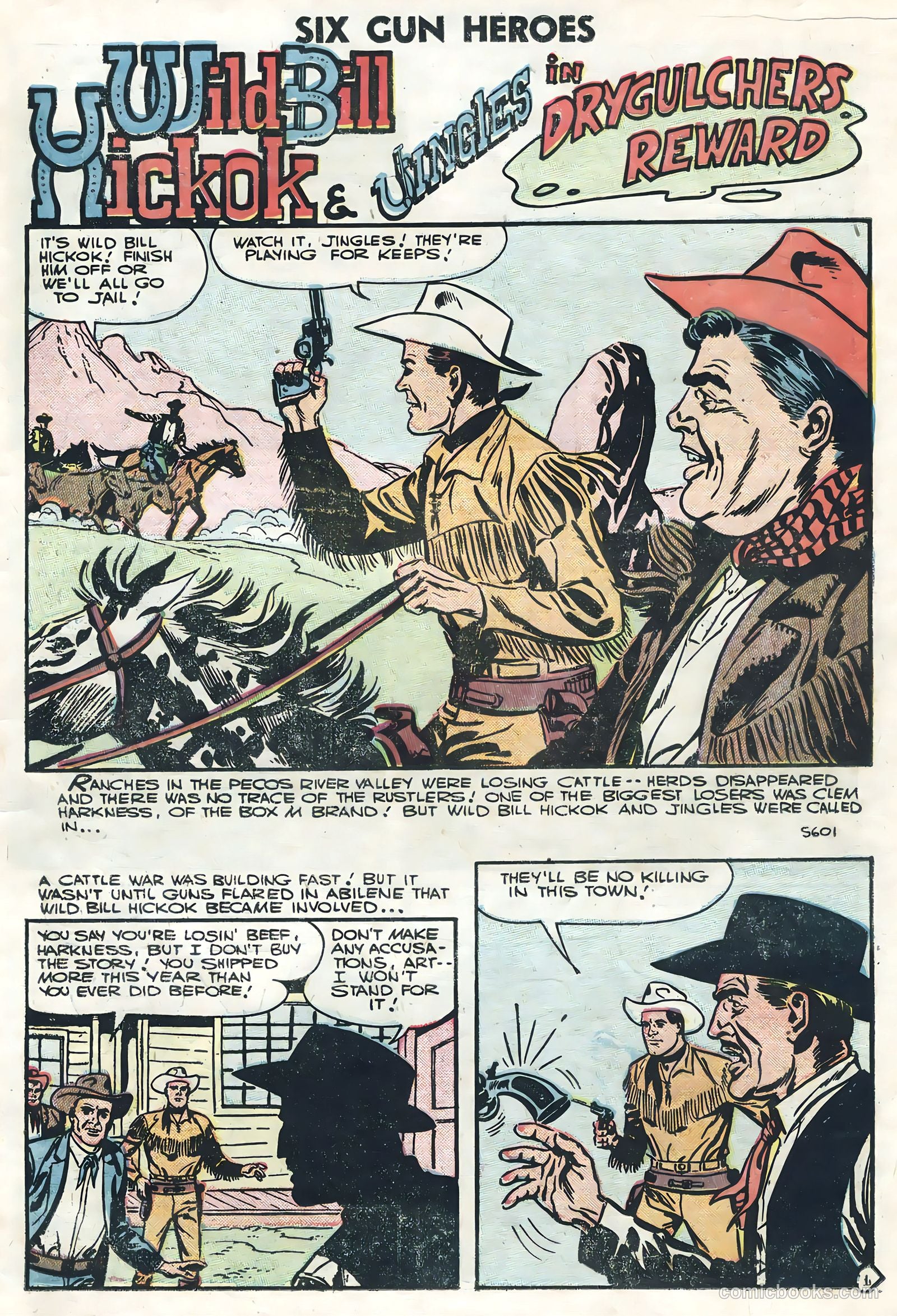 Six-Gun Heroes #38 (1956) — page 15 of 36