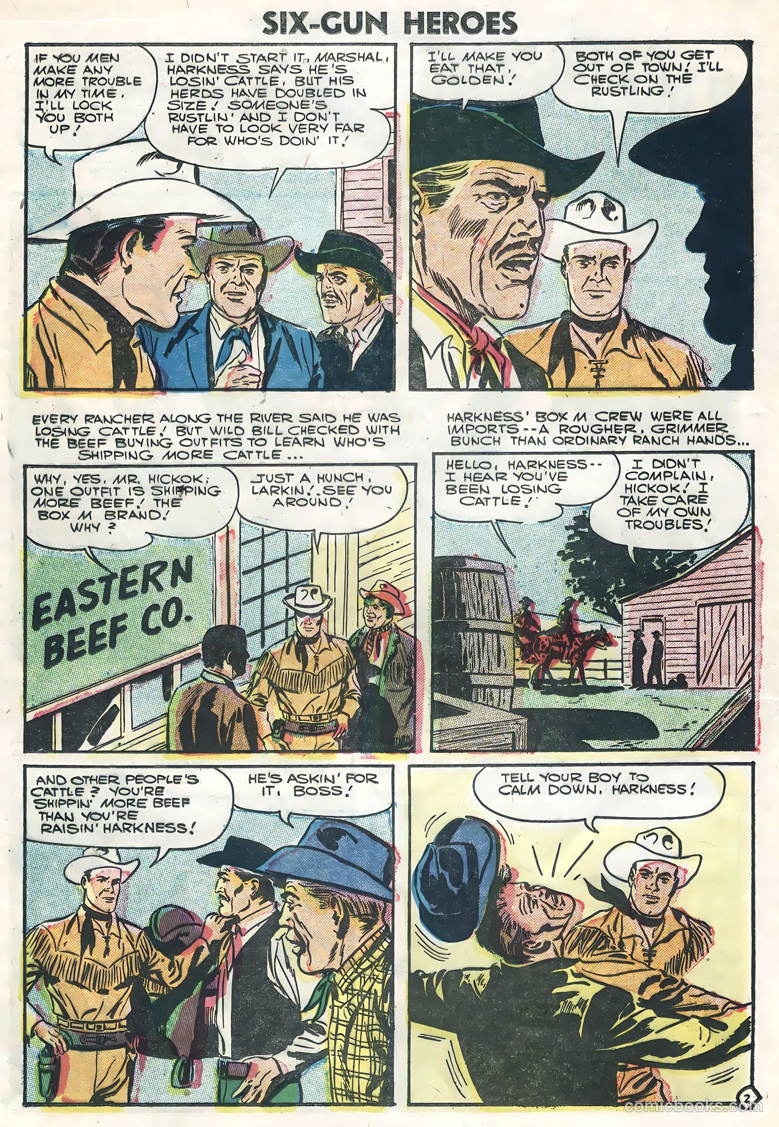 Six-Gun Heroes #38 (1956) — page 16 of 36