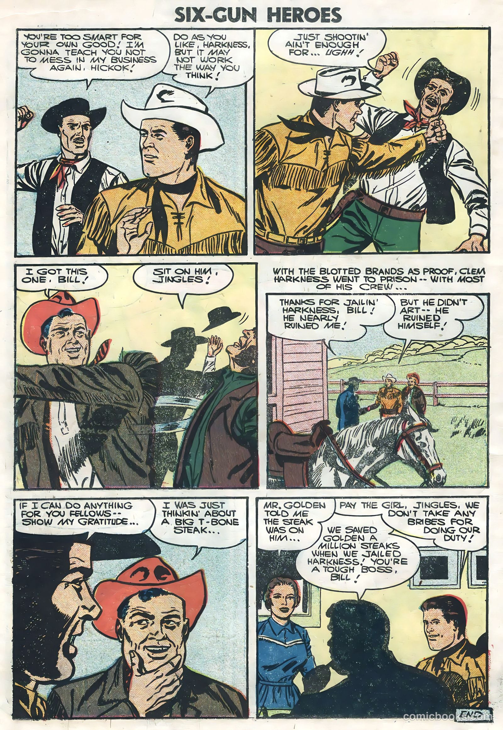 Six-Gun Heroes #38 (1956) — page 18 of 36