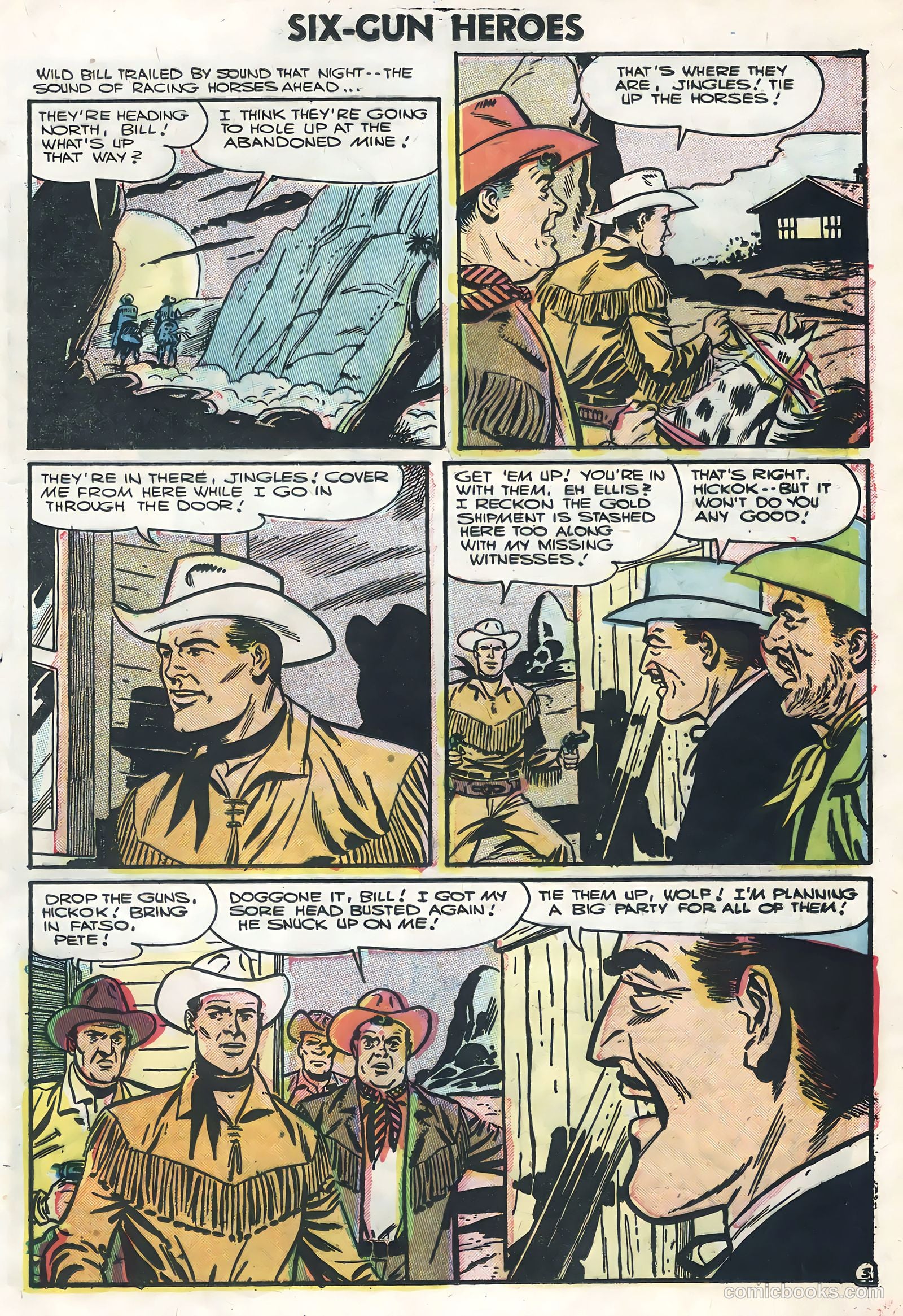 Six-Gun Heroes #38 (1956) — page 21 of 36