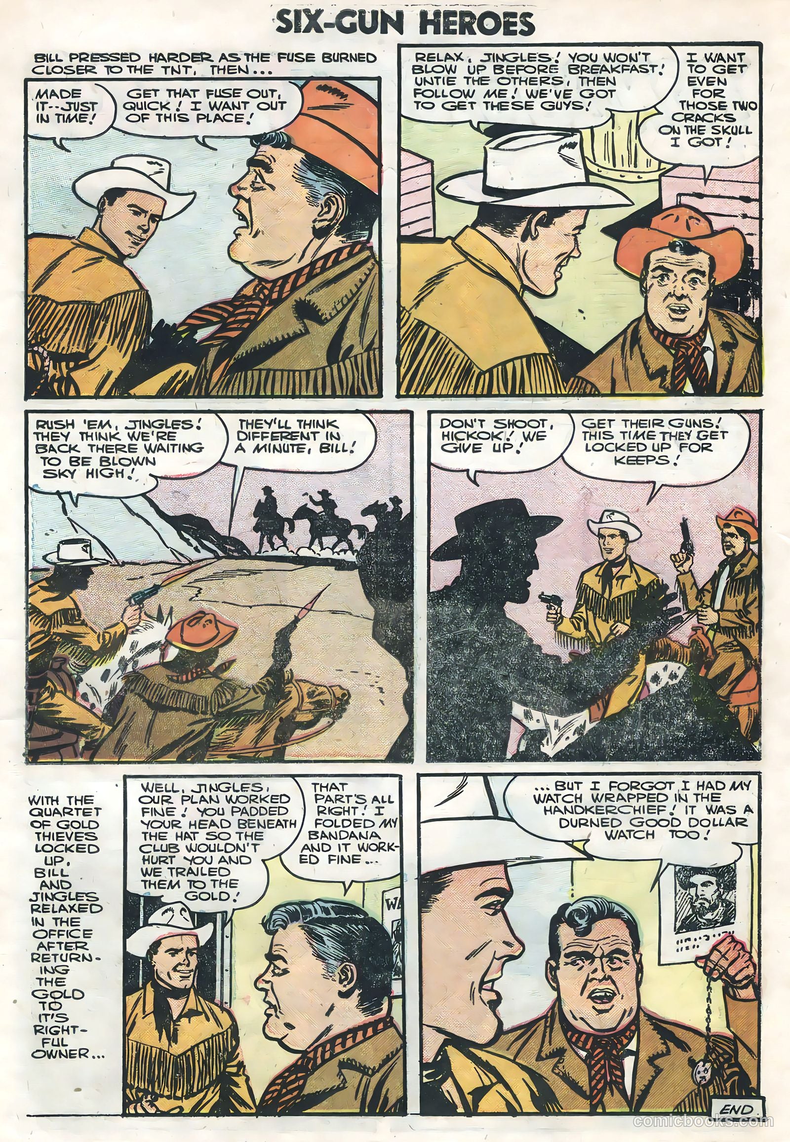 Six-Gun Heroes #38 (1956) — page 23 of 36