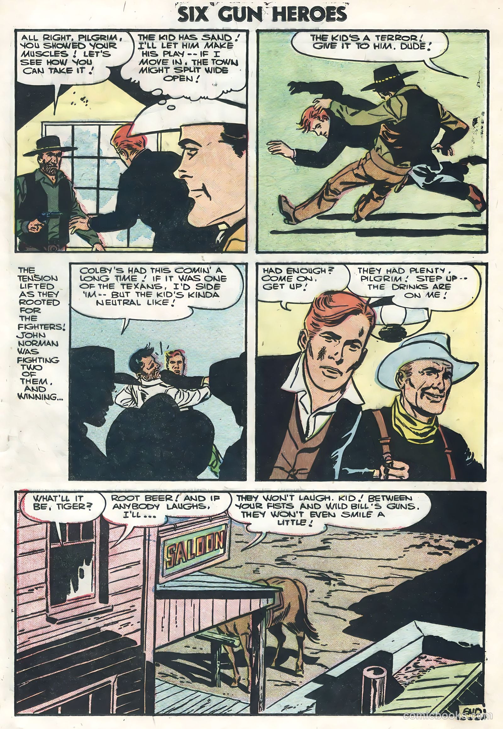 Six-Gun Heroes #38 (1956) — page 25 of 36