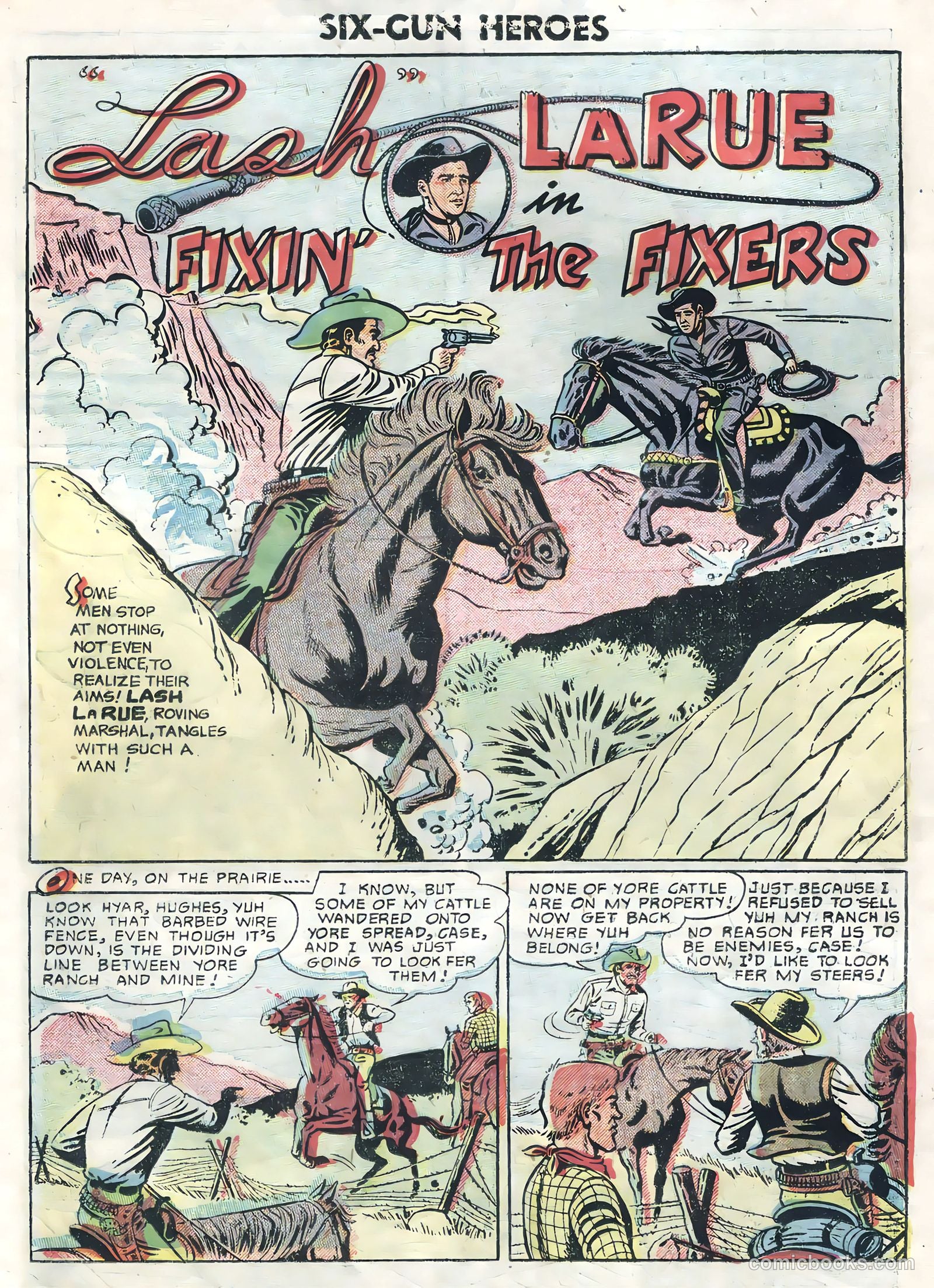Six-Gun Heroes #38 (1956) — page 26 of 36