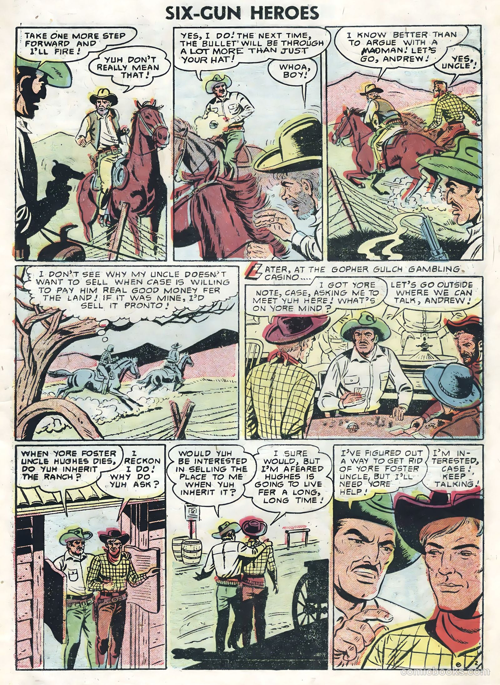 Six-Gun Heroes #38 (1956) — page 27 of 36