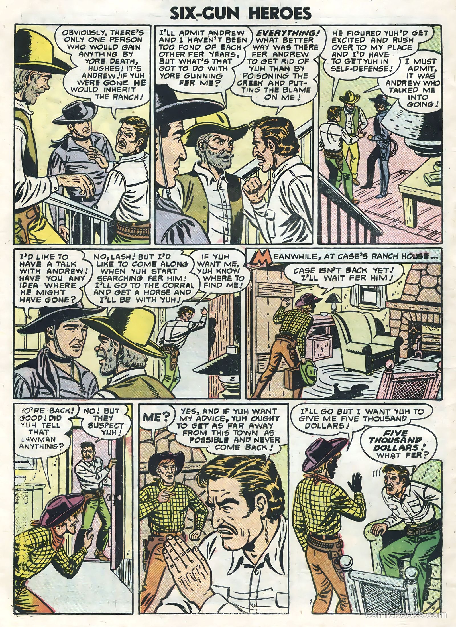 Six-Gun Heroes #38 (1956) — page 30 of 36