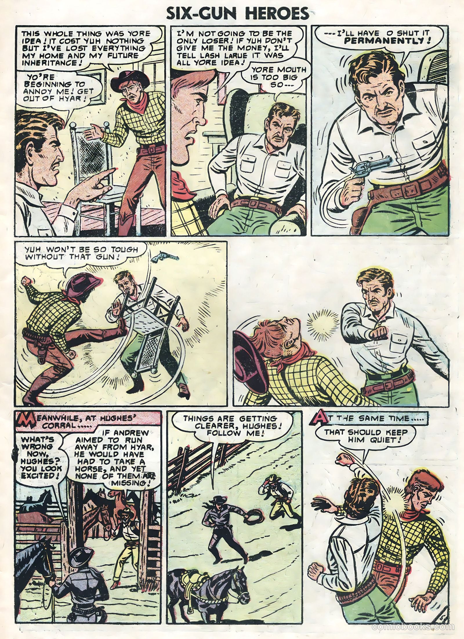 Six-Gun Heroes #38 (1956) — page 31 of 36