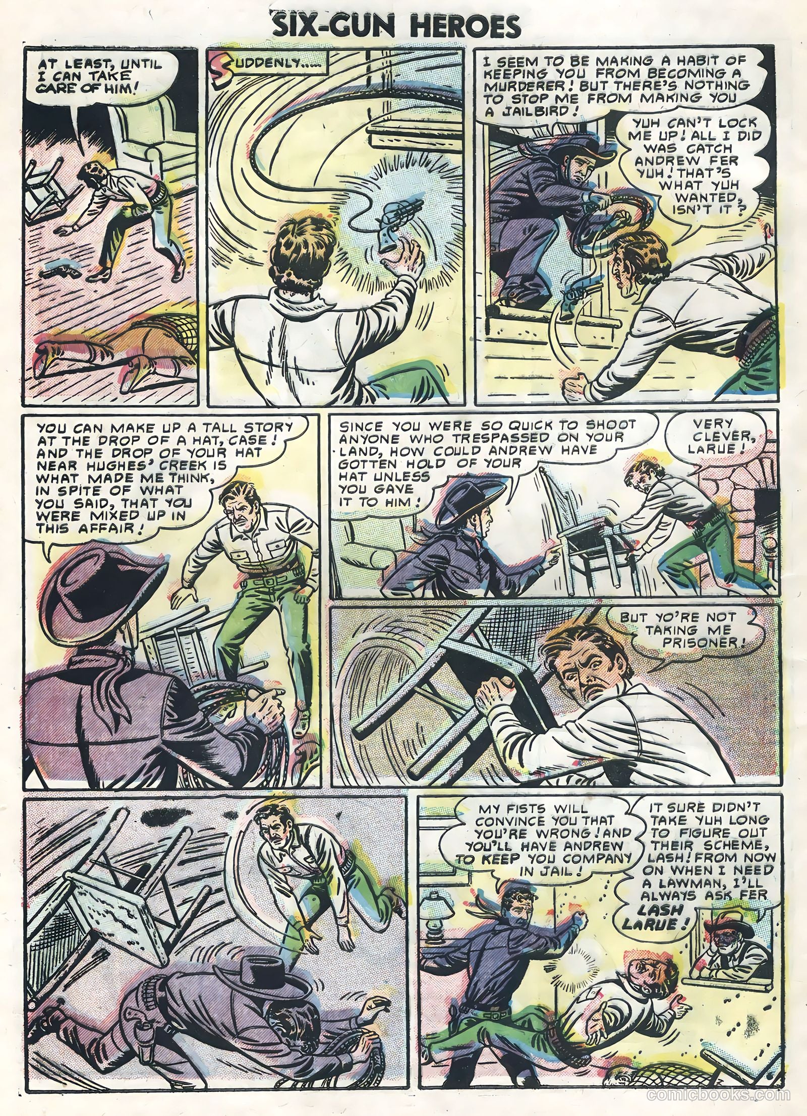 Six-Gun Heroes #38 (1956) — page 32 of 36