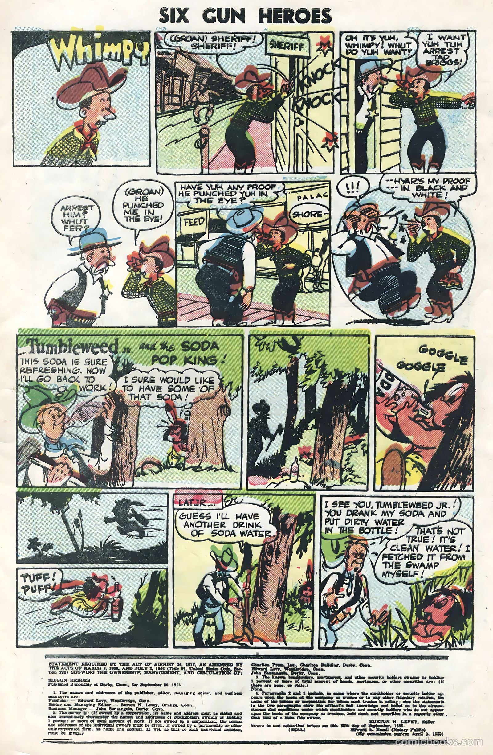 Six-Gun Heroes #38 (1956) — page 33 of 36