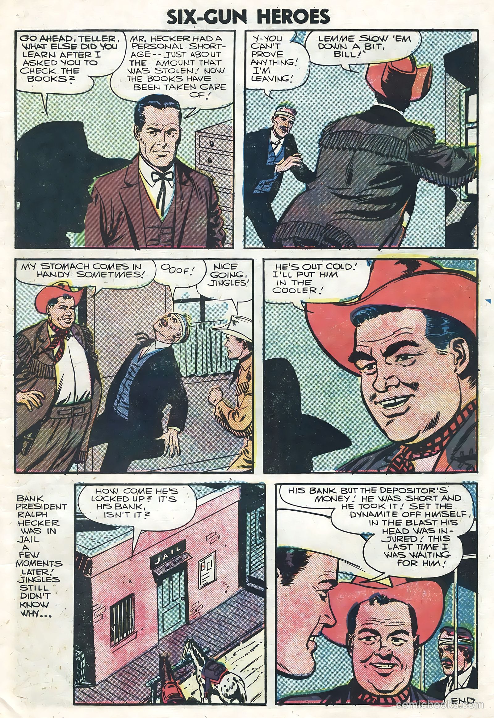 Six-Gun Heroes #39 (1956) — page 7 of 36