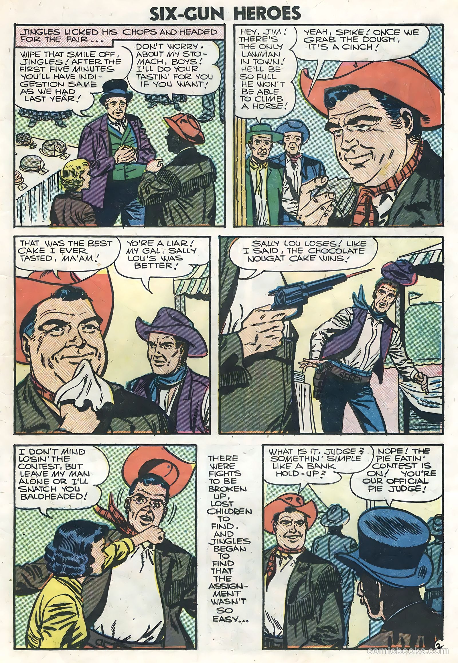 Six-Gun Heroes #39 (1956) — page 17 of 36