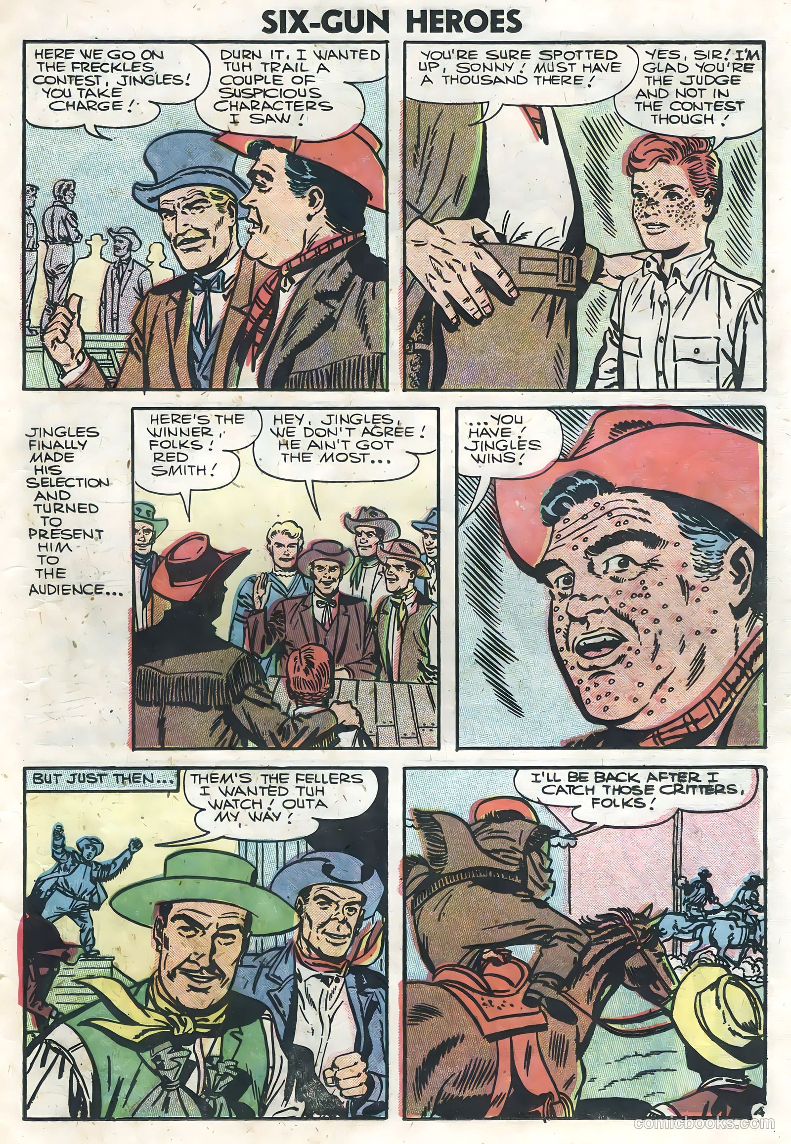 Six-Gun Heroes #39 (1956) — page 19 of 36