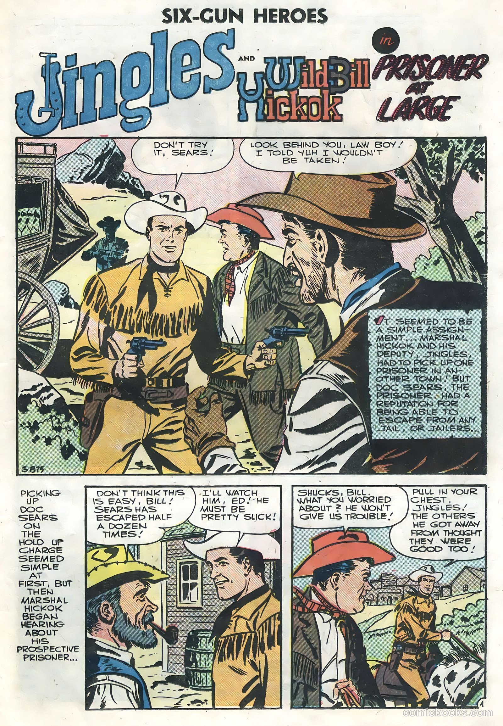Six-Gun Heroes #39 (1956) — page 21 of 36