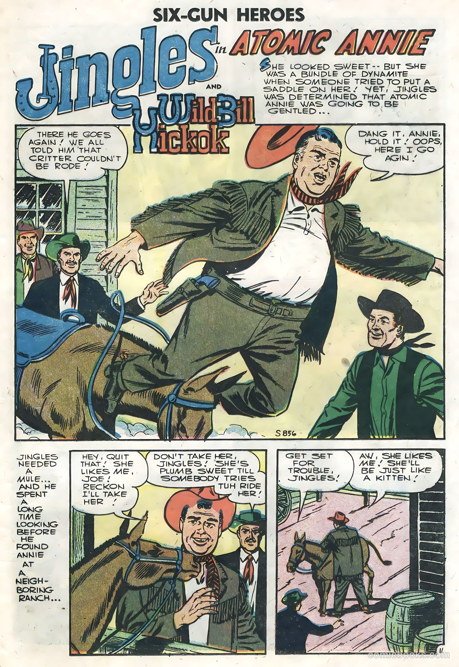 Six-Gun Heroes #39 (1956) — page 25 of 36