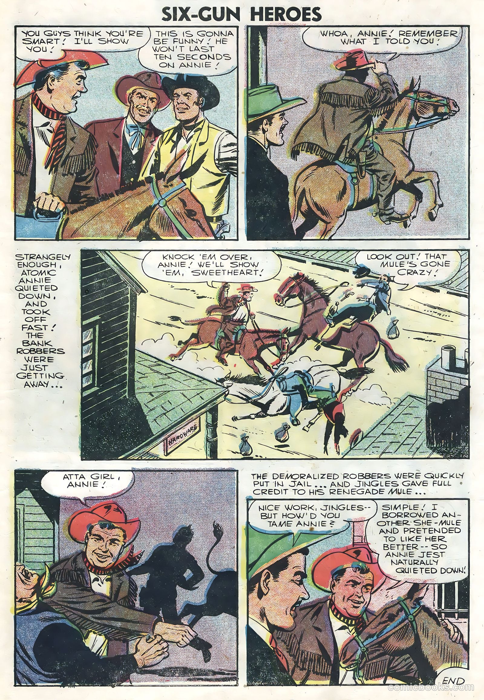 Six-Gun Heroes #39 (1956) — page 27 of 36