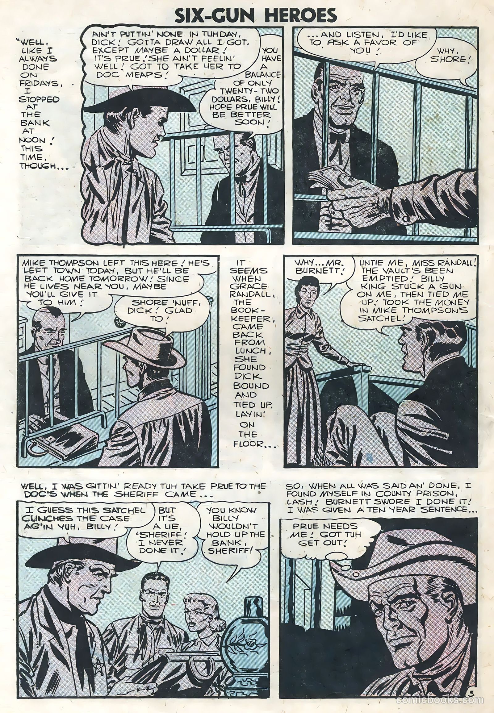 Six-Gun Heroes #39 (1956) — page 30 of 36