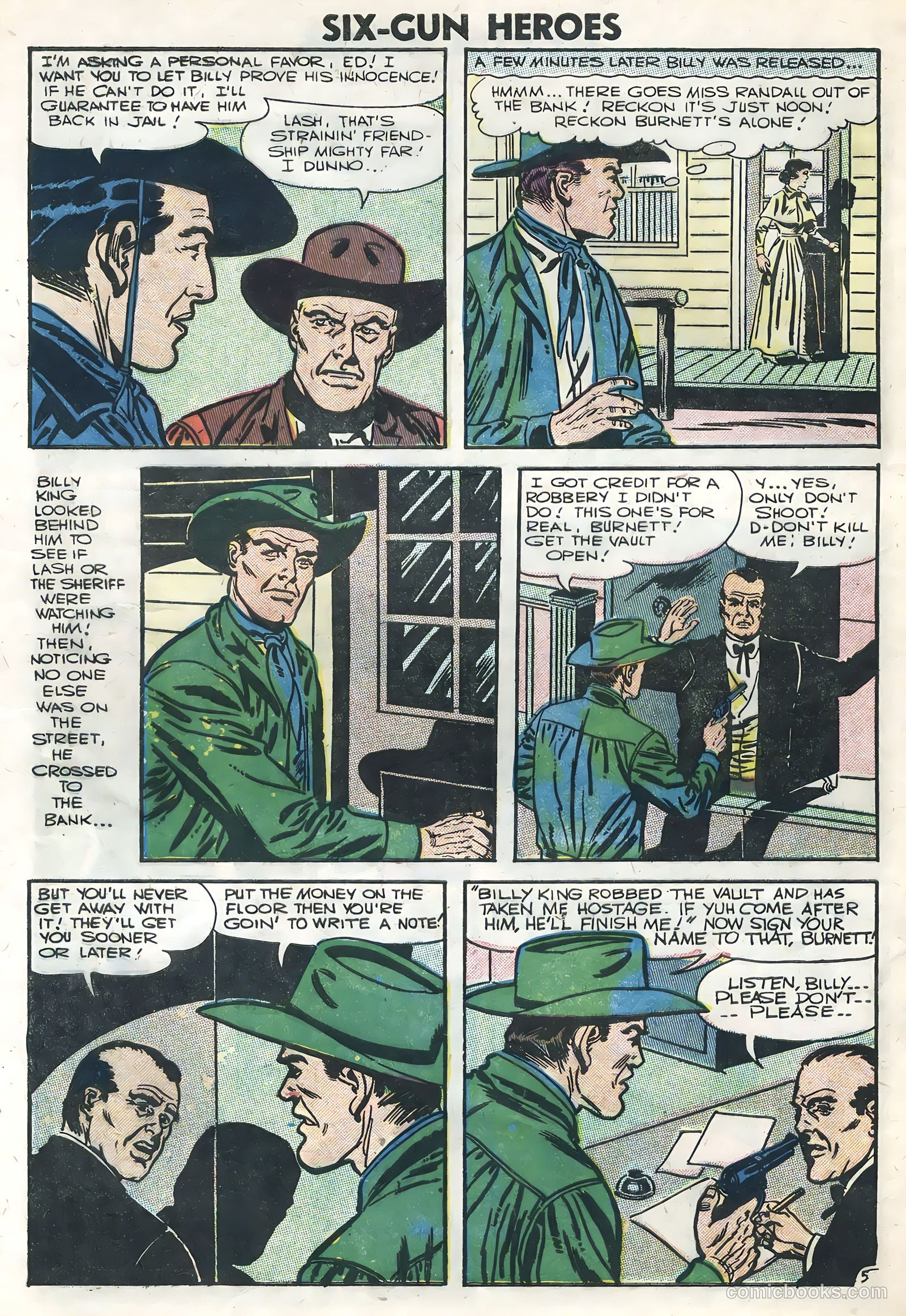 Six-Gun Heroes #39 (1956) — page 32 of 36