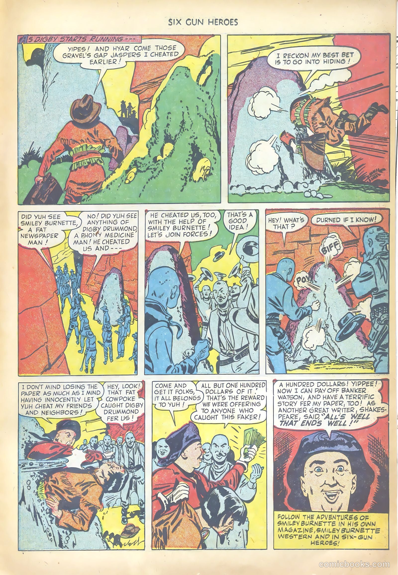 Six-Gun Heroes #4 (1950) — page 23 of 36